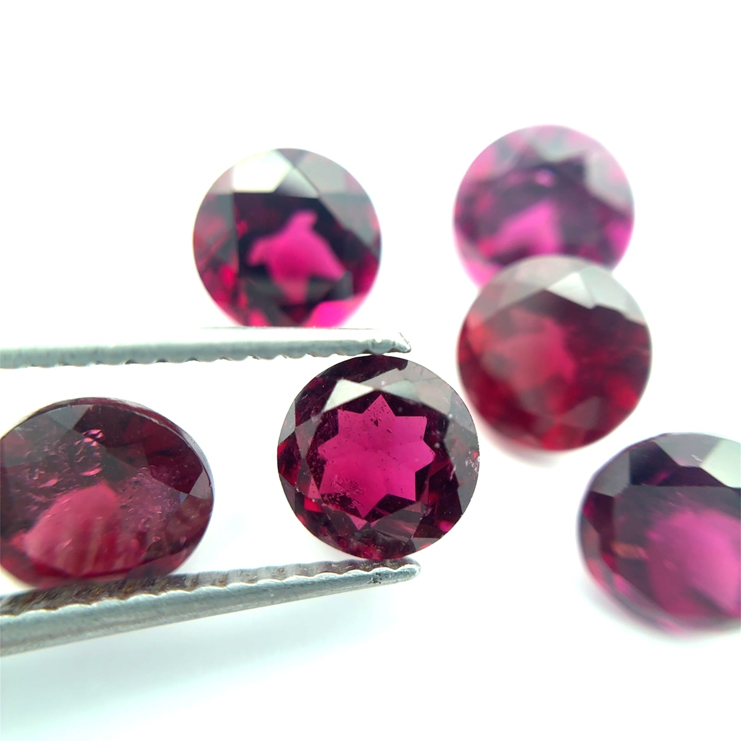 ONE 6mm Purple Garnet Round Cut, Faceted Loose Rhodolite Garnet