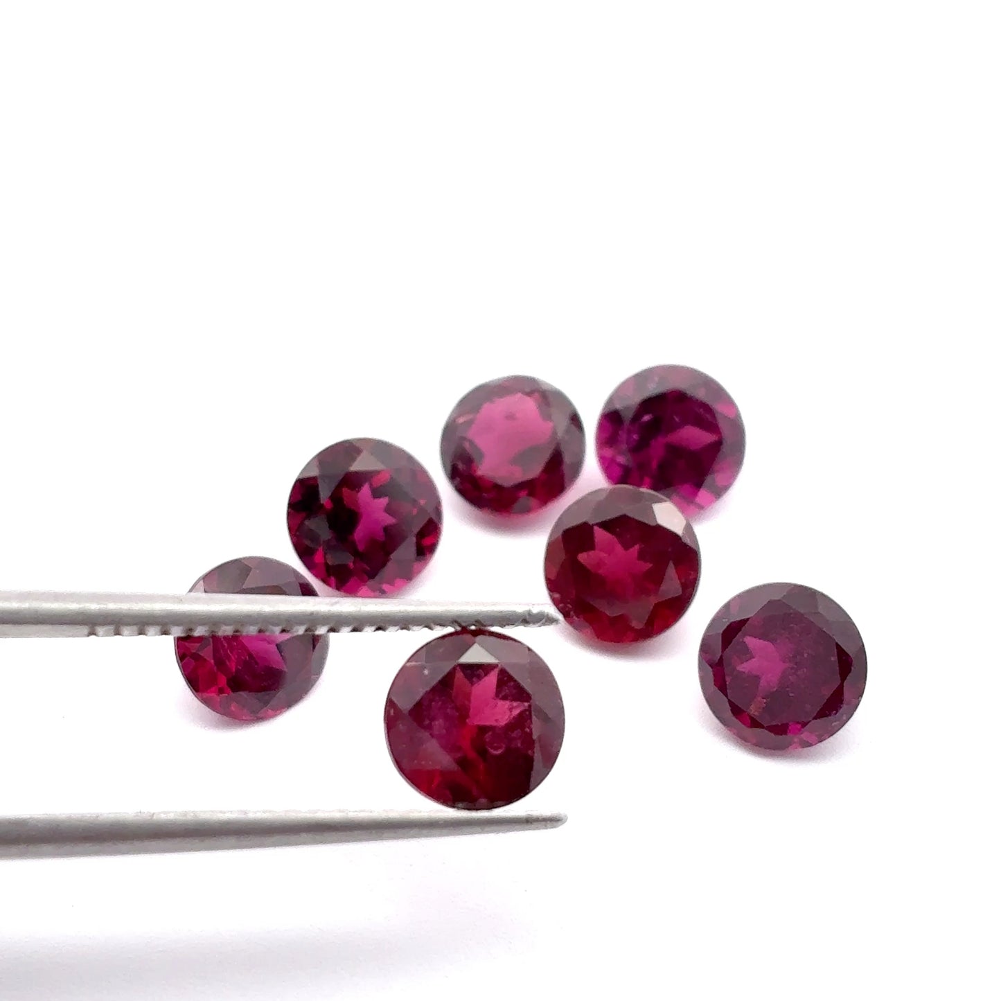 ONE 6mm Purple Garnet Round Cut, Faceted Loose Rhodolite Garnet
