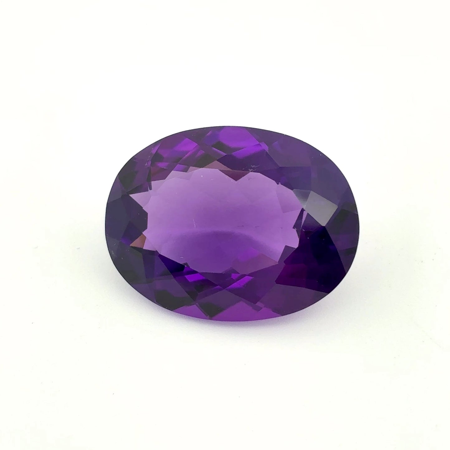 20x15mm Deep Purple Amethyst 15 carat Oval Cut, Faceted Loose Gemstone