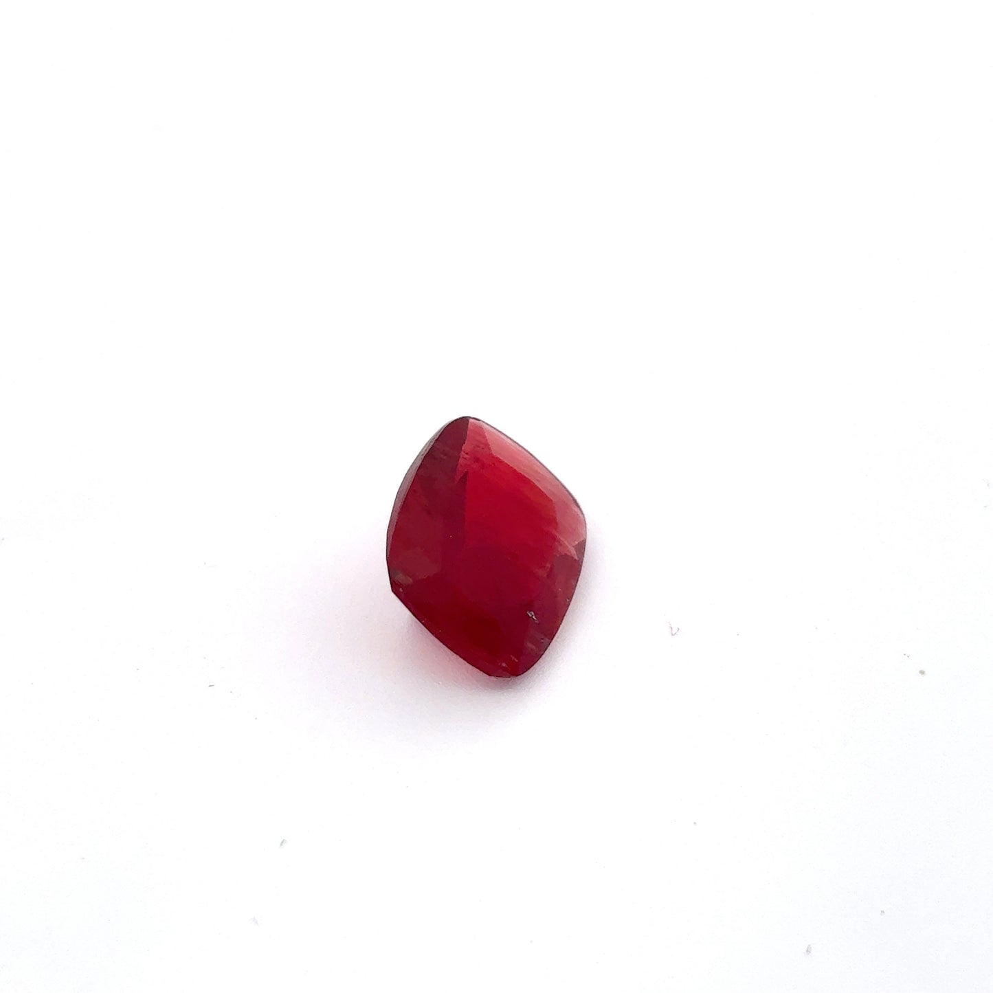 10x8mm Red Andesine 2 carat Cushion Cut, Faceted Loose Gemstone