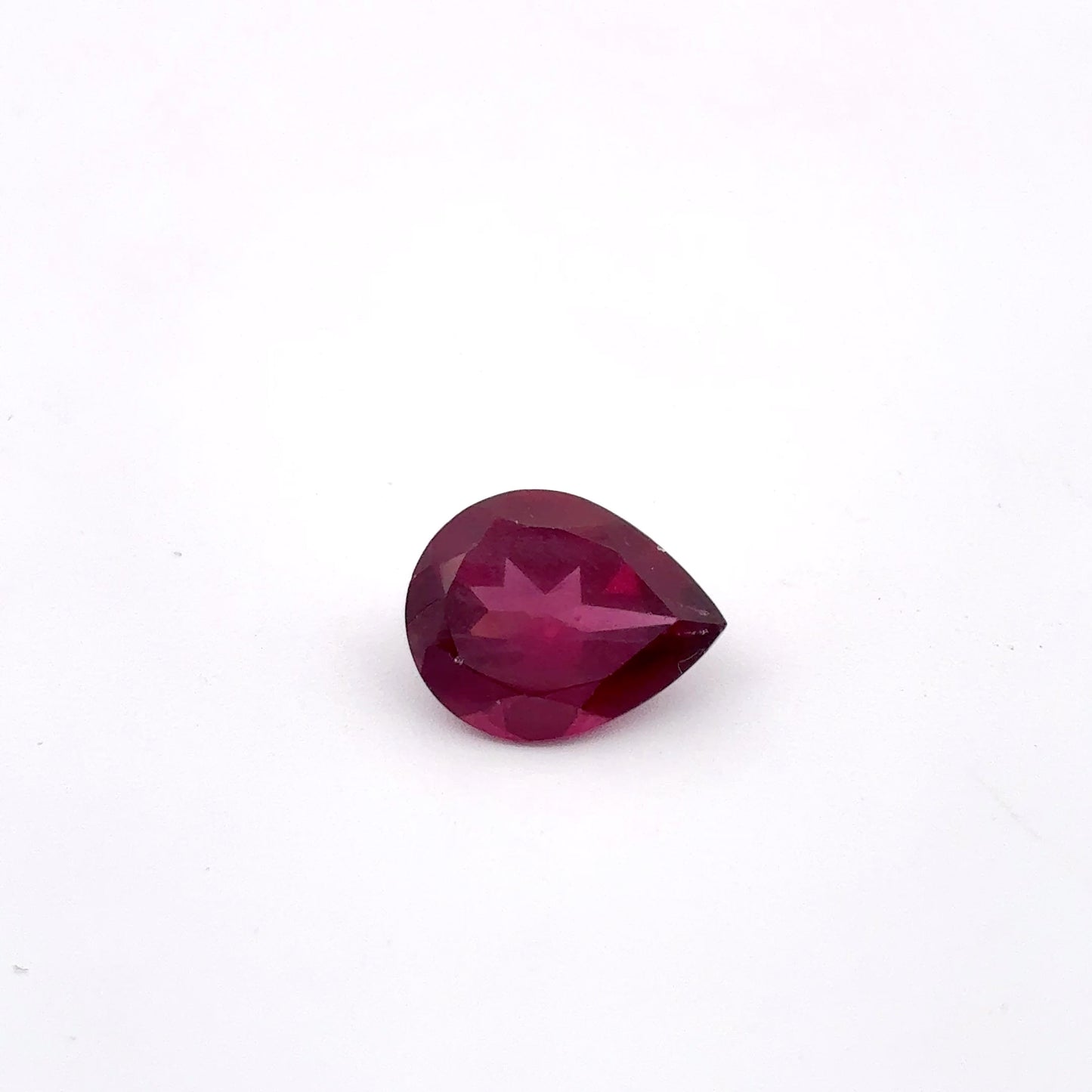 10x8mm Purple Rhodolite Garnet 2.64 carat Pear Cut, Faceted Loose Gemstone