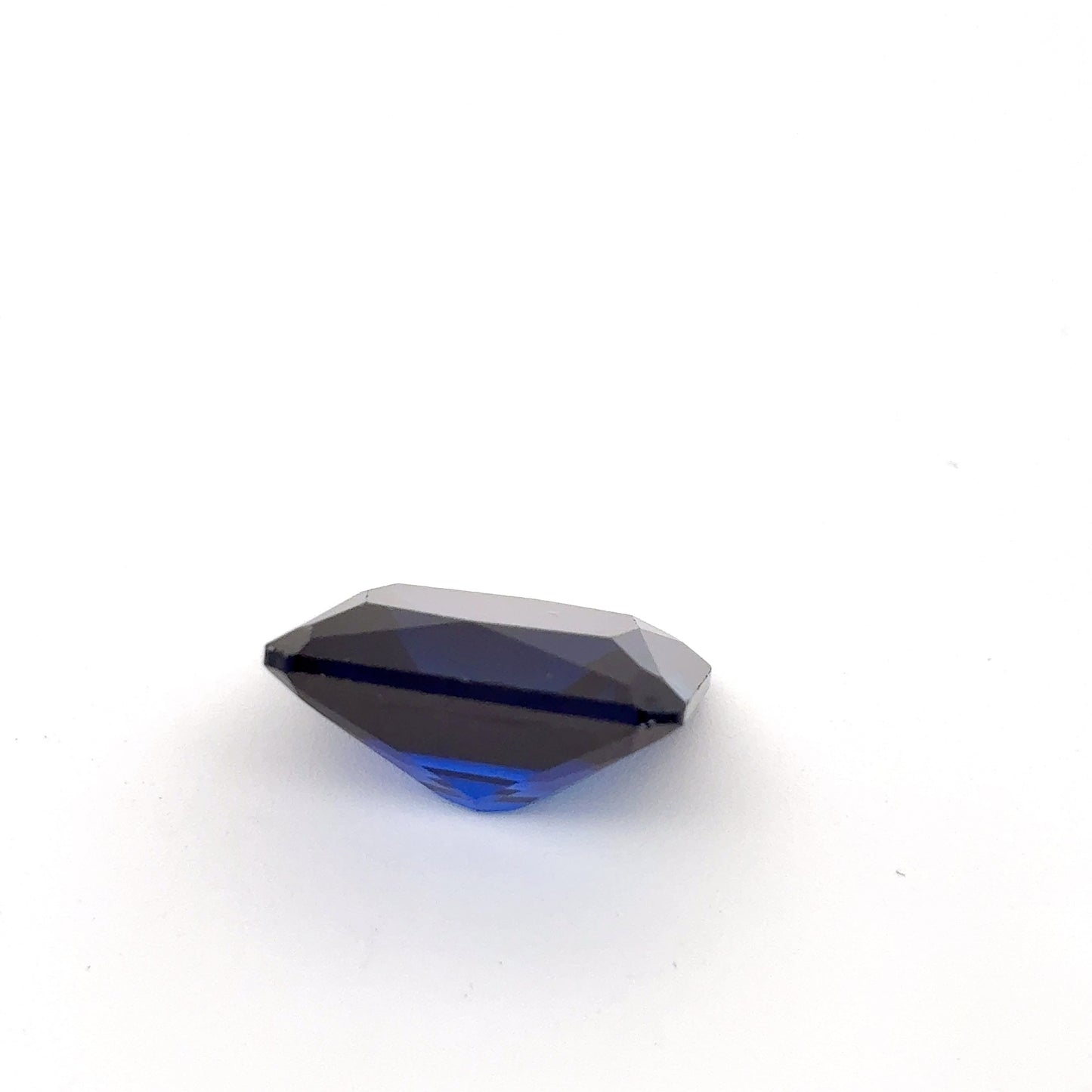 13x11mm Dark Blue Lab Sapphire 9 carat Radiant Emerald Cut, Faceted Loose Gemstone