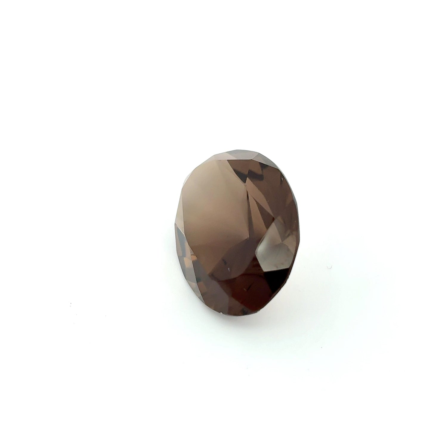 24.7x18.2mm Smokey Quartz 28 Carat Oval Cut, Faceted Loose Brown Gemstone