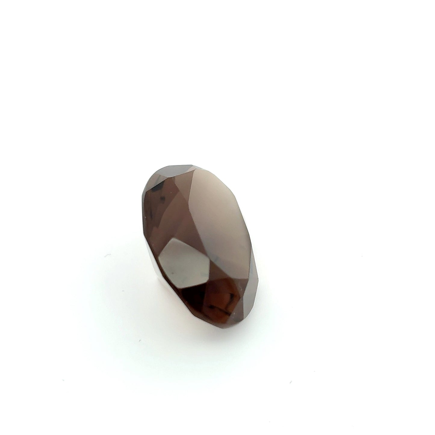 24.7x18.2mm Smokey Quartz 28 Carat Oval Cut, Faceted Loose Brown Gemstone