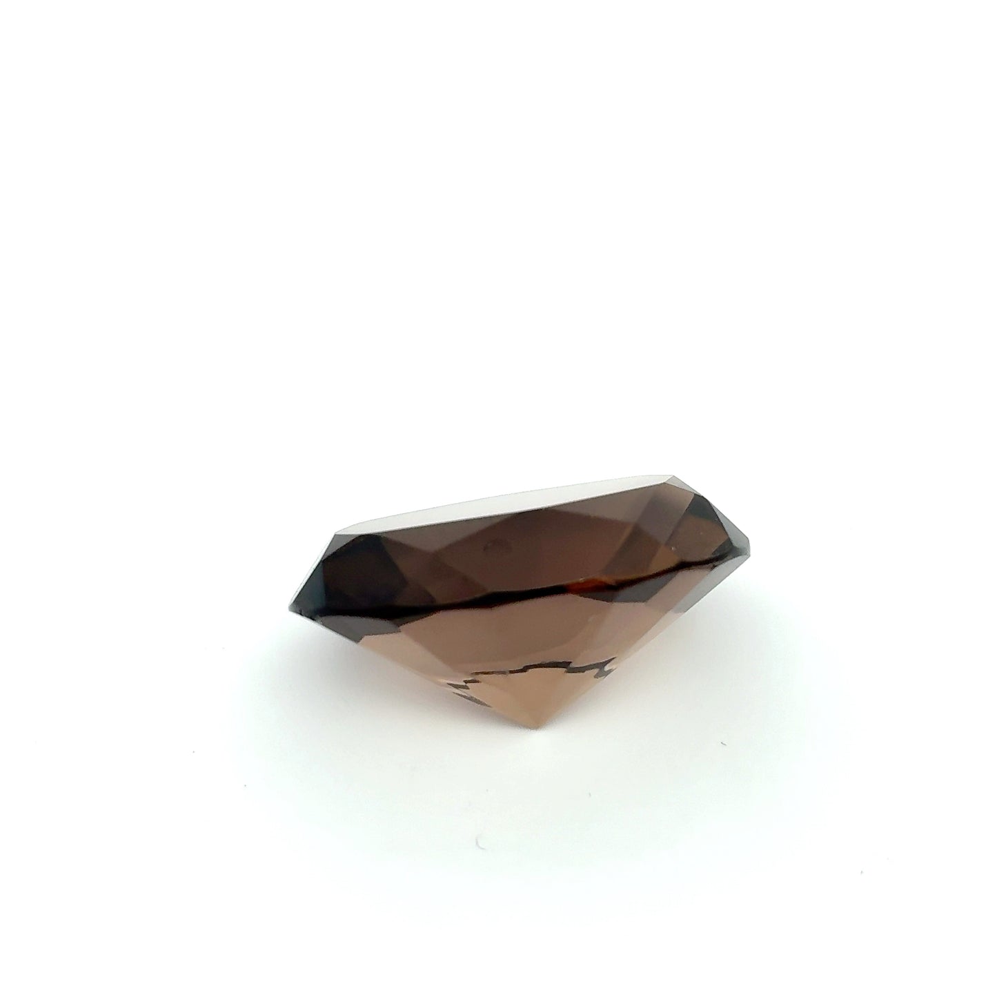 24.7x18.2mm Smokey Quartz 28 Carat Oval Cut, Faceted Loose Brown Gemstone