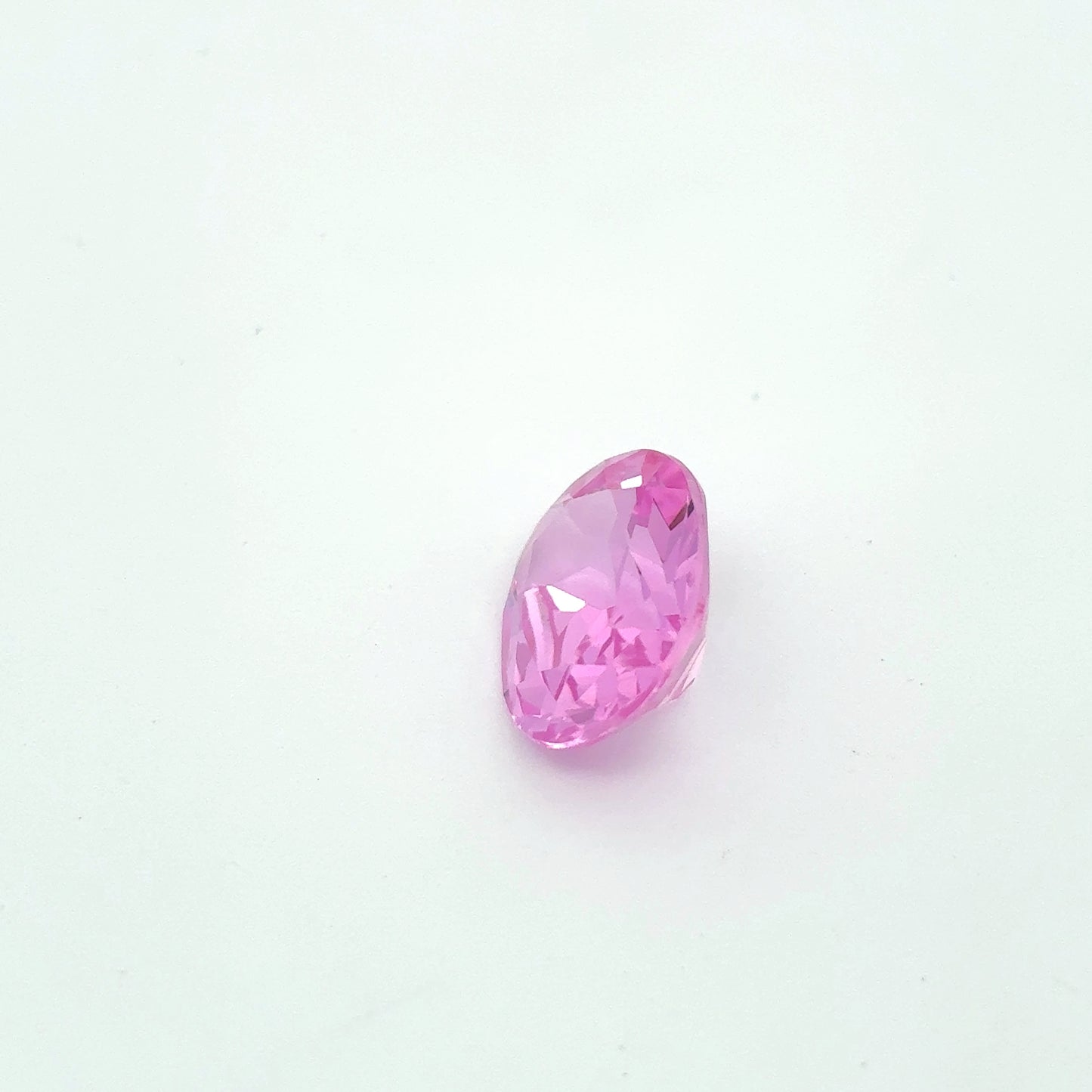 11x9mm Pink Lab Sapphire Oval Cut 4 Carat, Faceted Loose Gemstone