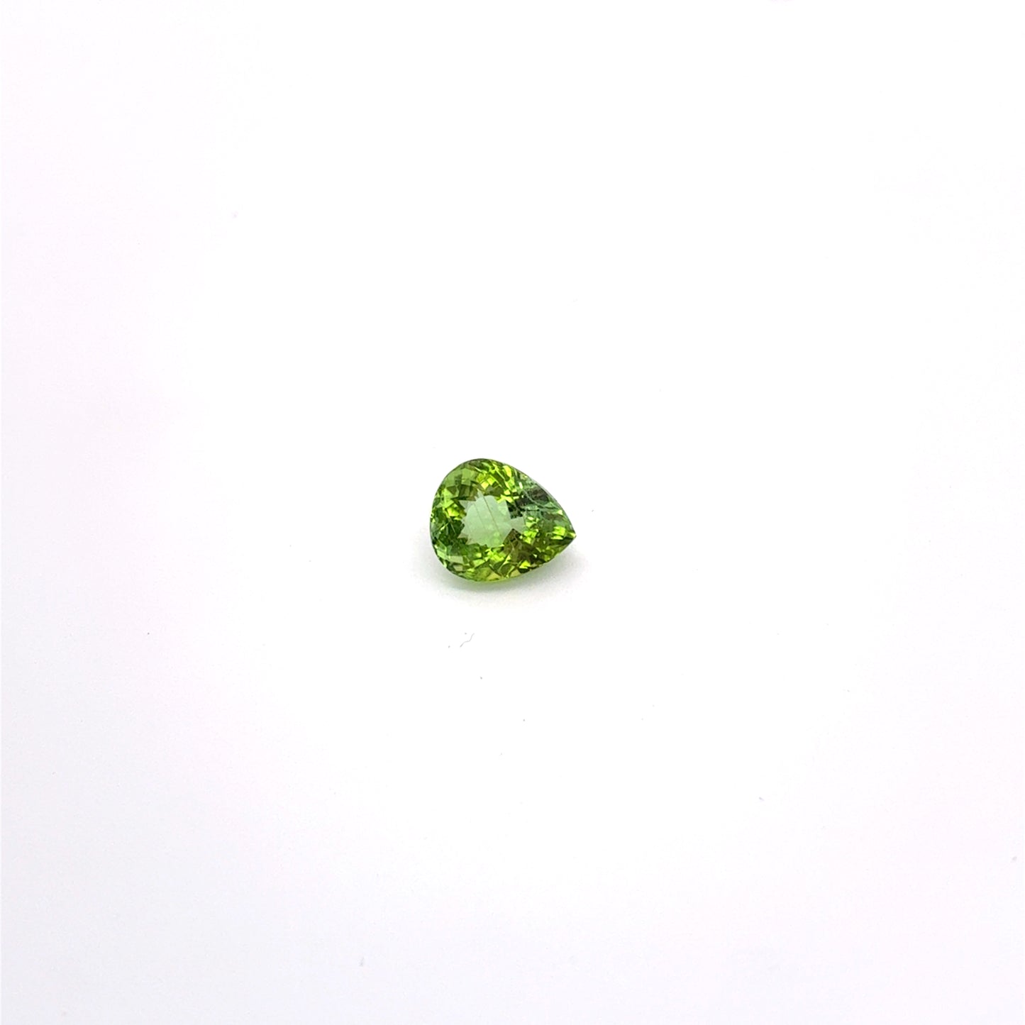 1.84ct Yellow-Green Tourmaline, 8.2x6.7mm Pear Cut
