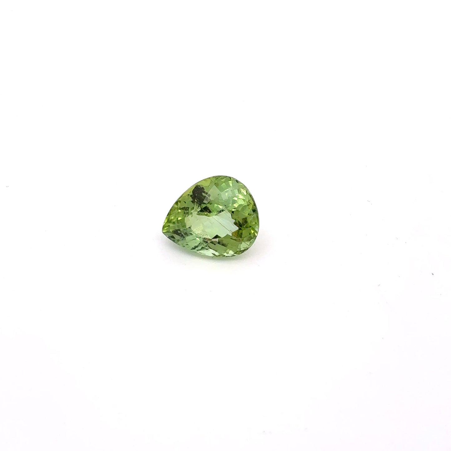 1.84ct Yellow-Green Tourmaline, 8.2x6.7mm Pear Cut