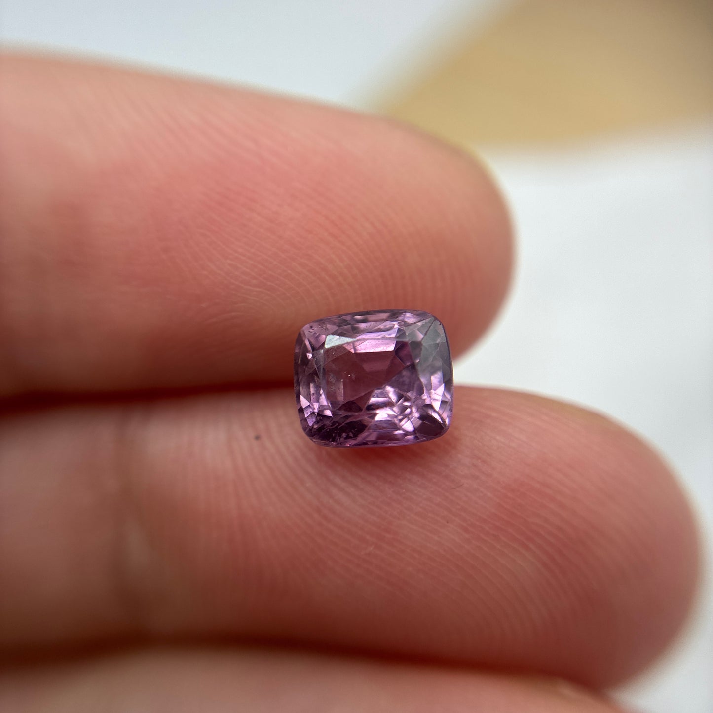 7x6mm Cushion Cut Purple Pink Natural Spinel 1.66 carat