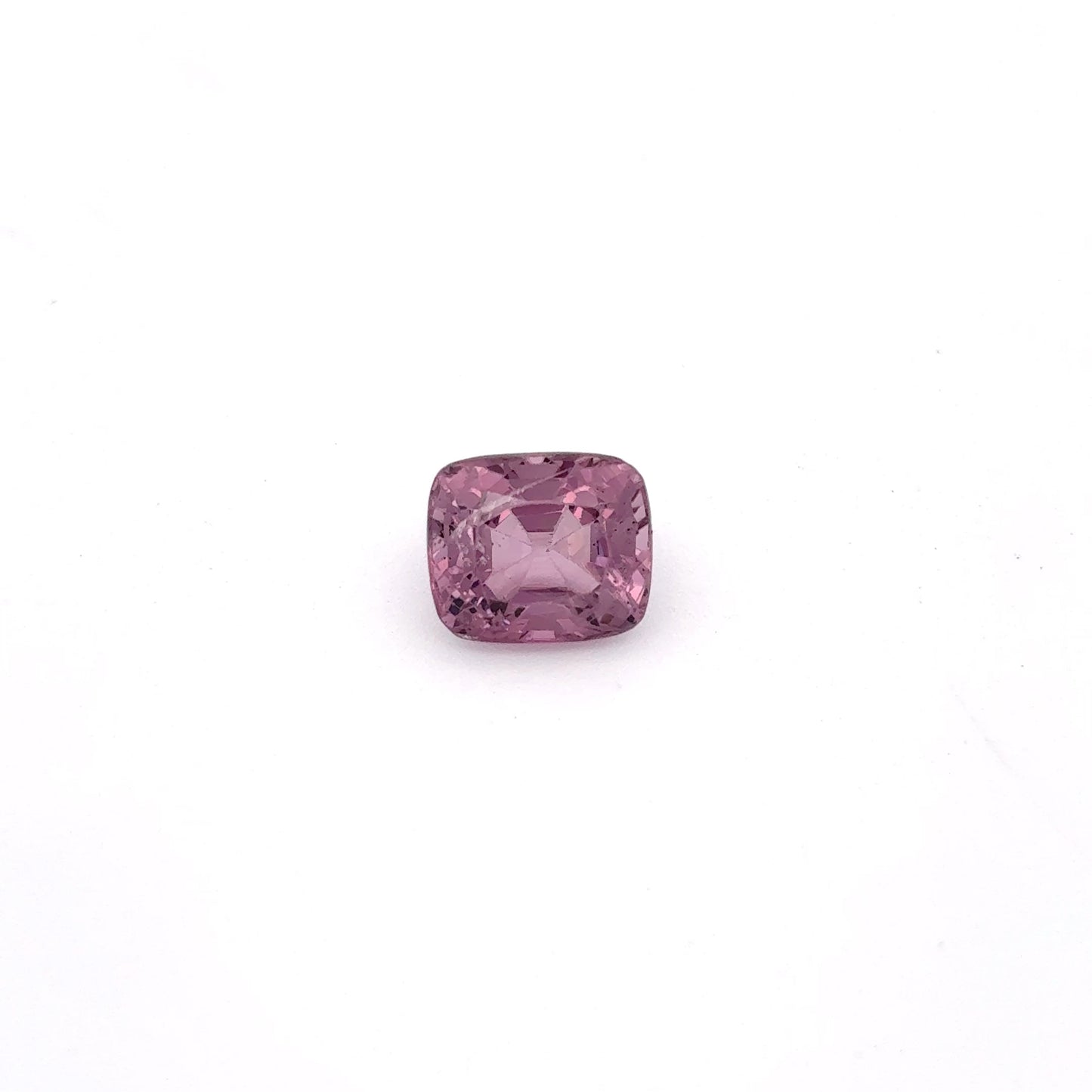 7x6mm Cushion Cut Purple Pink Natural Spinel 1.66 carat