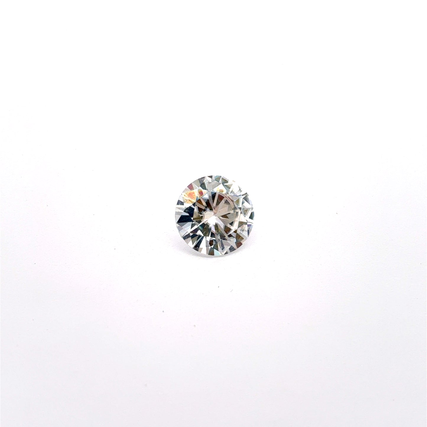 8mm Round Brilliant Cut Moissanite, Forever One 1.66 carat Loose Recycled Gemstone