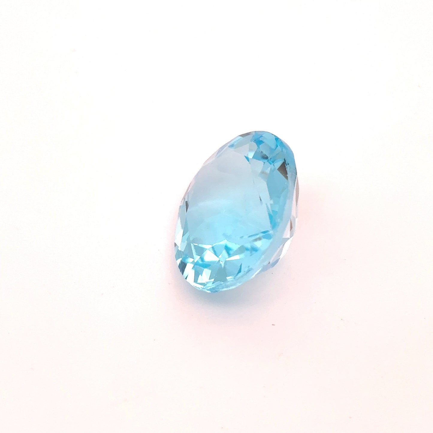 14x12mm Oval Blue Topaz, Loose 10 carat Recycled Gem
