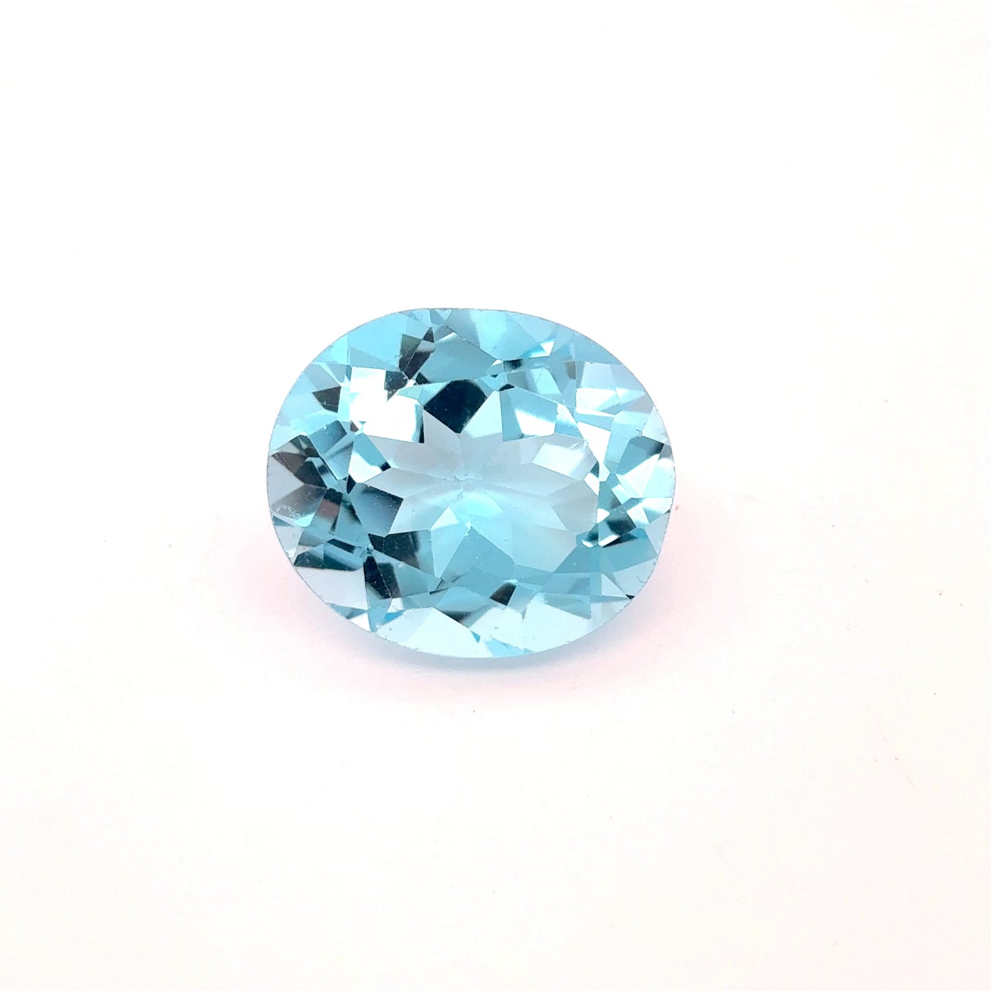 14x12mm Oval Blue Topaz, Loose 10 carat Recycled Gem
