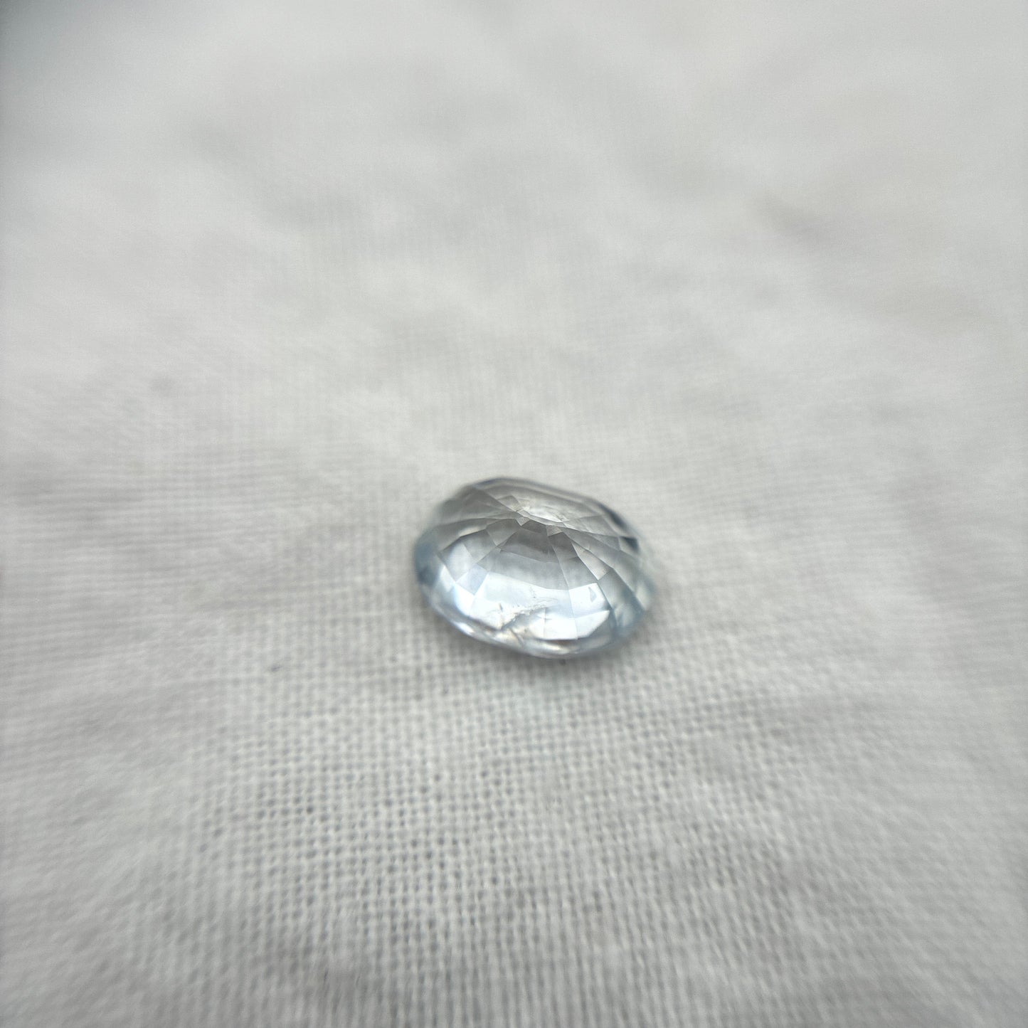 Loose Light Blue Natural Heated Sapphire 8x6mm Oval Loose Gemstone 1.82 carat