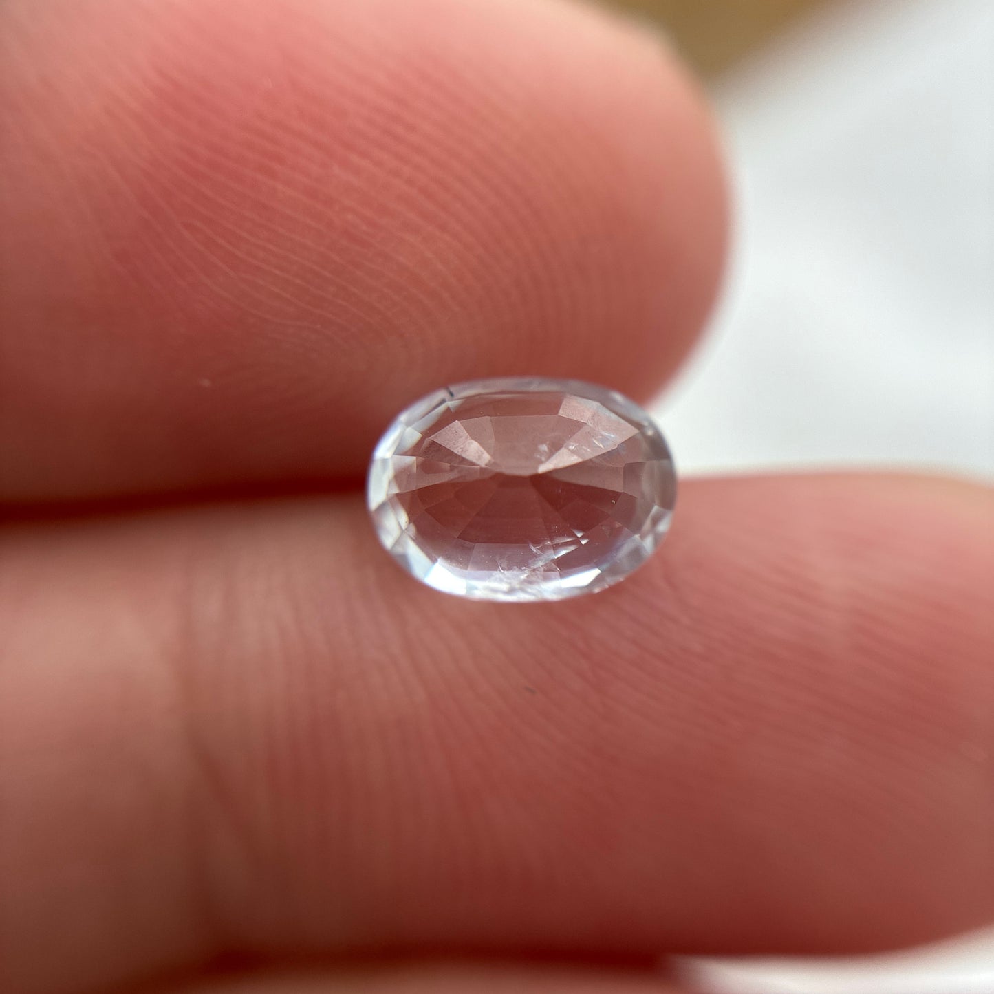 Loose Light Blue Natural Heated Sapphire 8x6mm Oval Loose Gemstone 1.82 carat