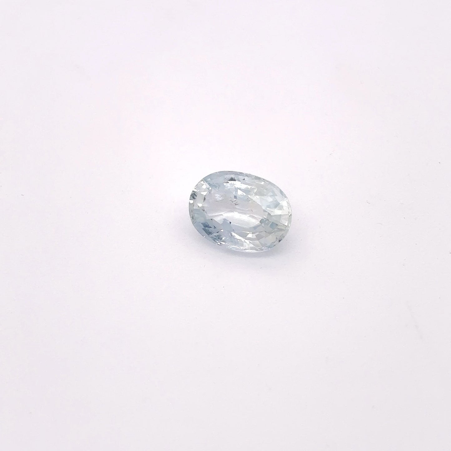Loose Light Blue Natural Heated Sapphire 8x6mm Oval Loose Gemstone 1.82 carat
