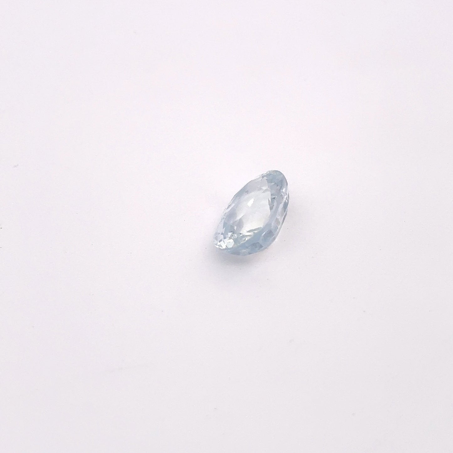 Loose Light Blue Natural Heated Sapphire 8x6mm Oval Loose Gemstone 1.82 carat