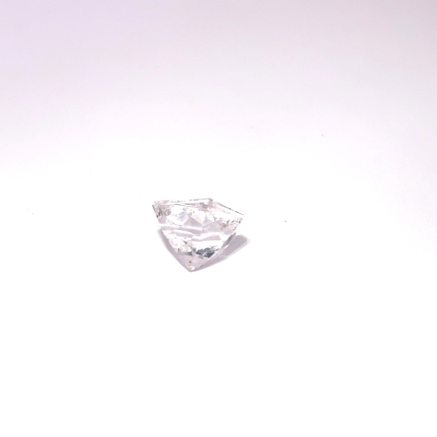 Loose Goshenite Freeform Pentagon 7mm 1.53 carats loose very faint pink morganite