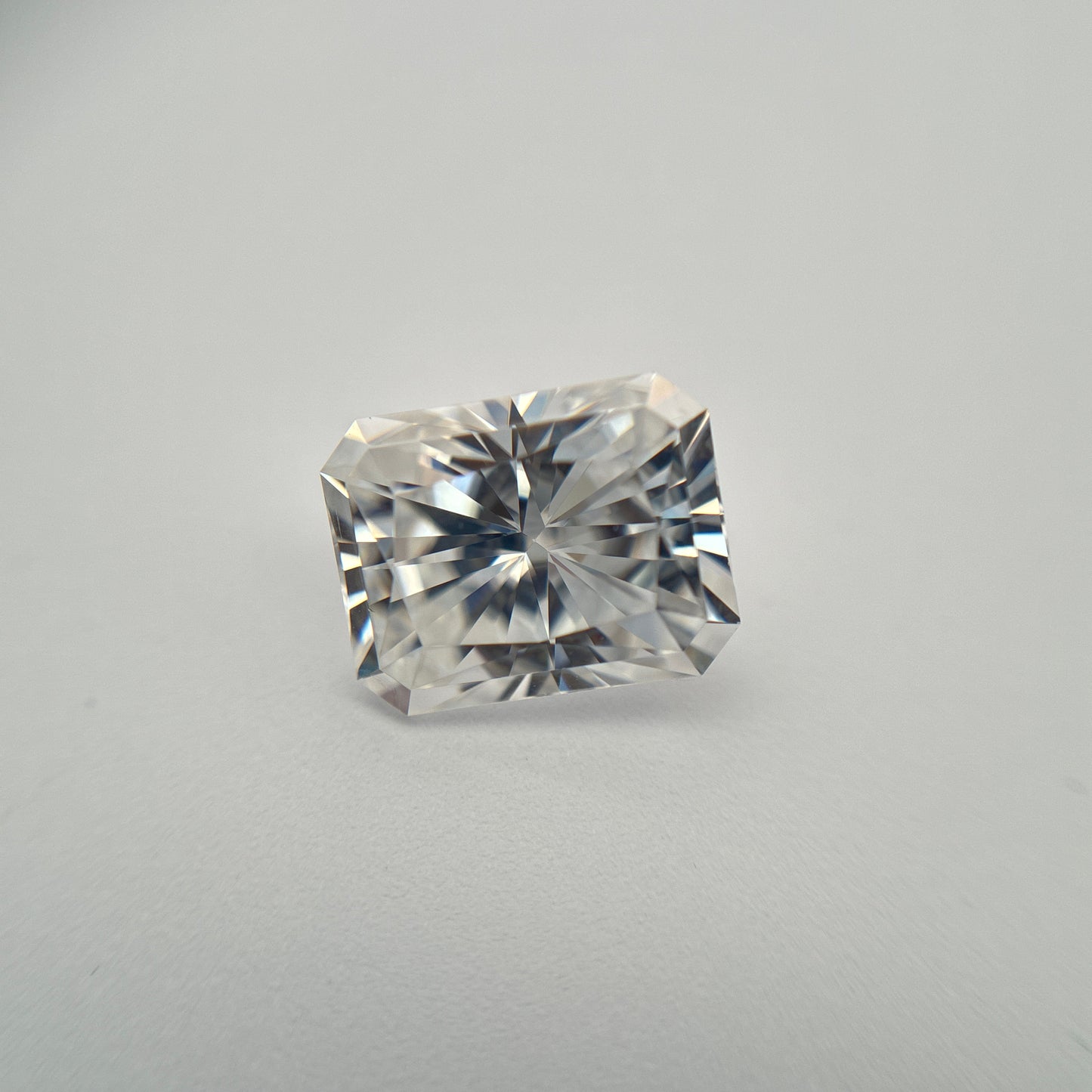 9x7mm Radiant Cut Rectangle Loose Forever One Moissanite Preowned 2.45 carats Stone