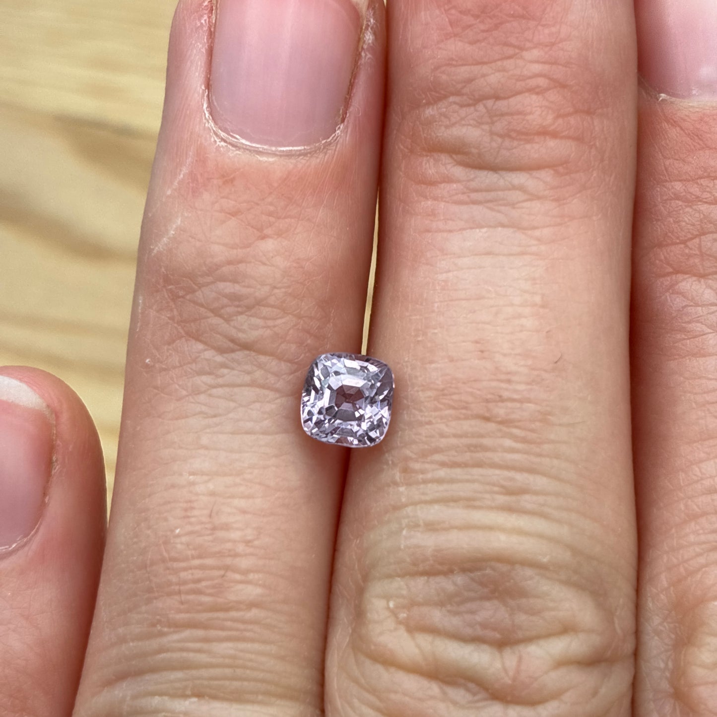 5.2mm Cushion Cut Pink Purple Spinel Loose Gemstone 1.10 carat