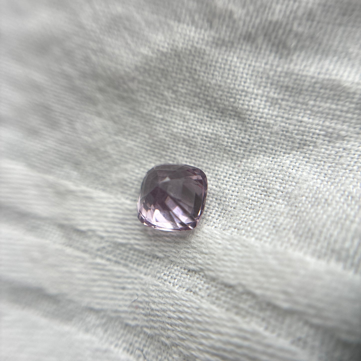 5.2mm Cushion Cut Pink Purple Spinel Loose Gemstone 1.10 carat