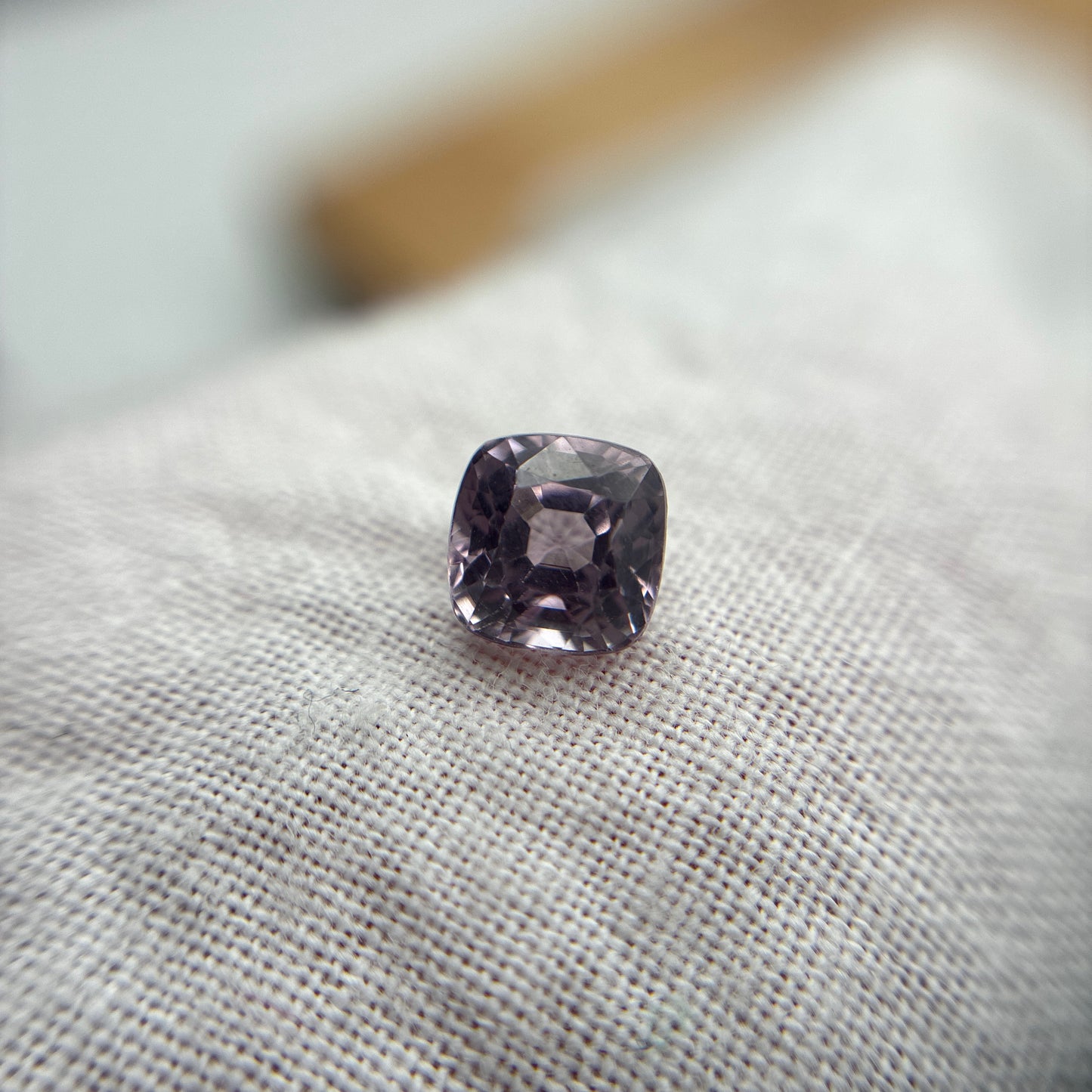 5.2mm Cushion Cut Pink Purple Spinel Loose Gemstone 1.10 carat