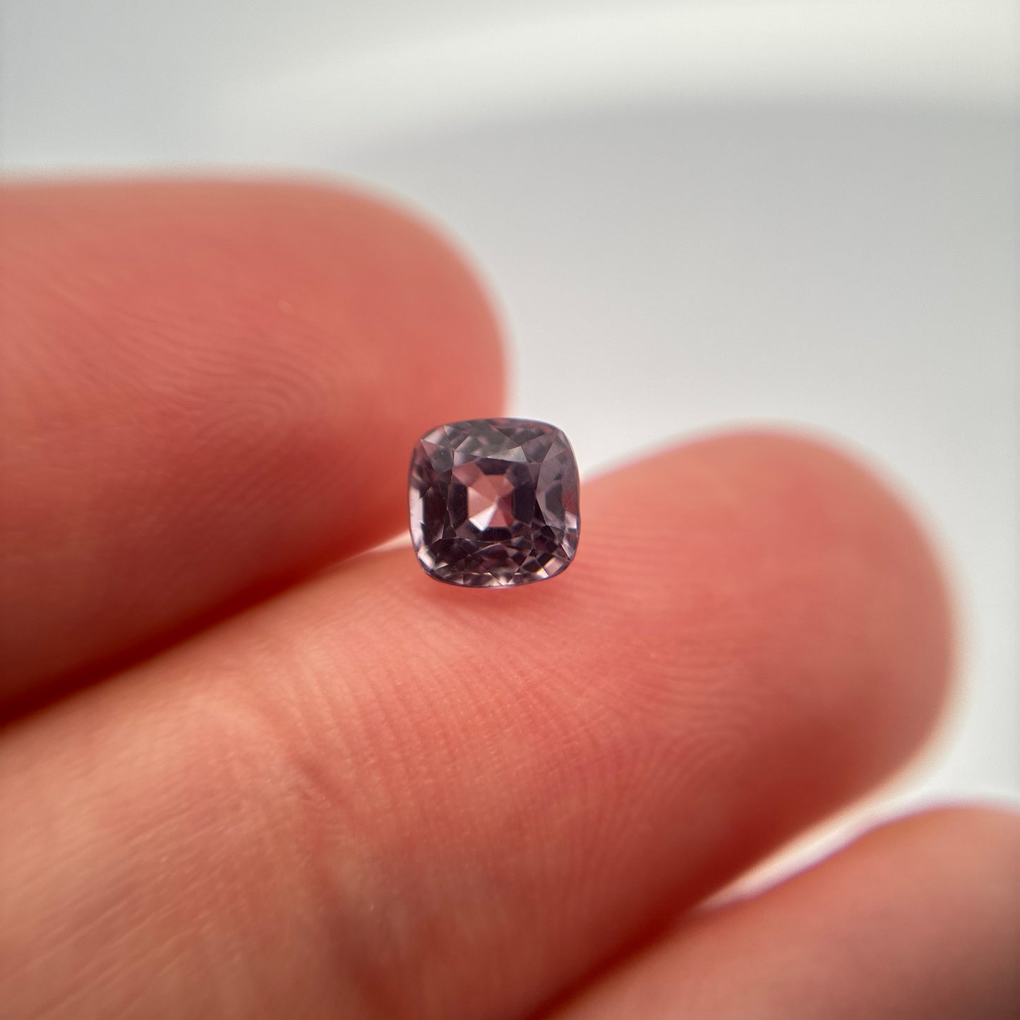 5.2mm Cushion Cut Pink Purple Spinel Loose Gemstone 1.10 carat
