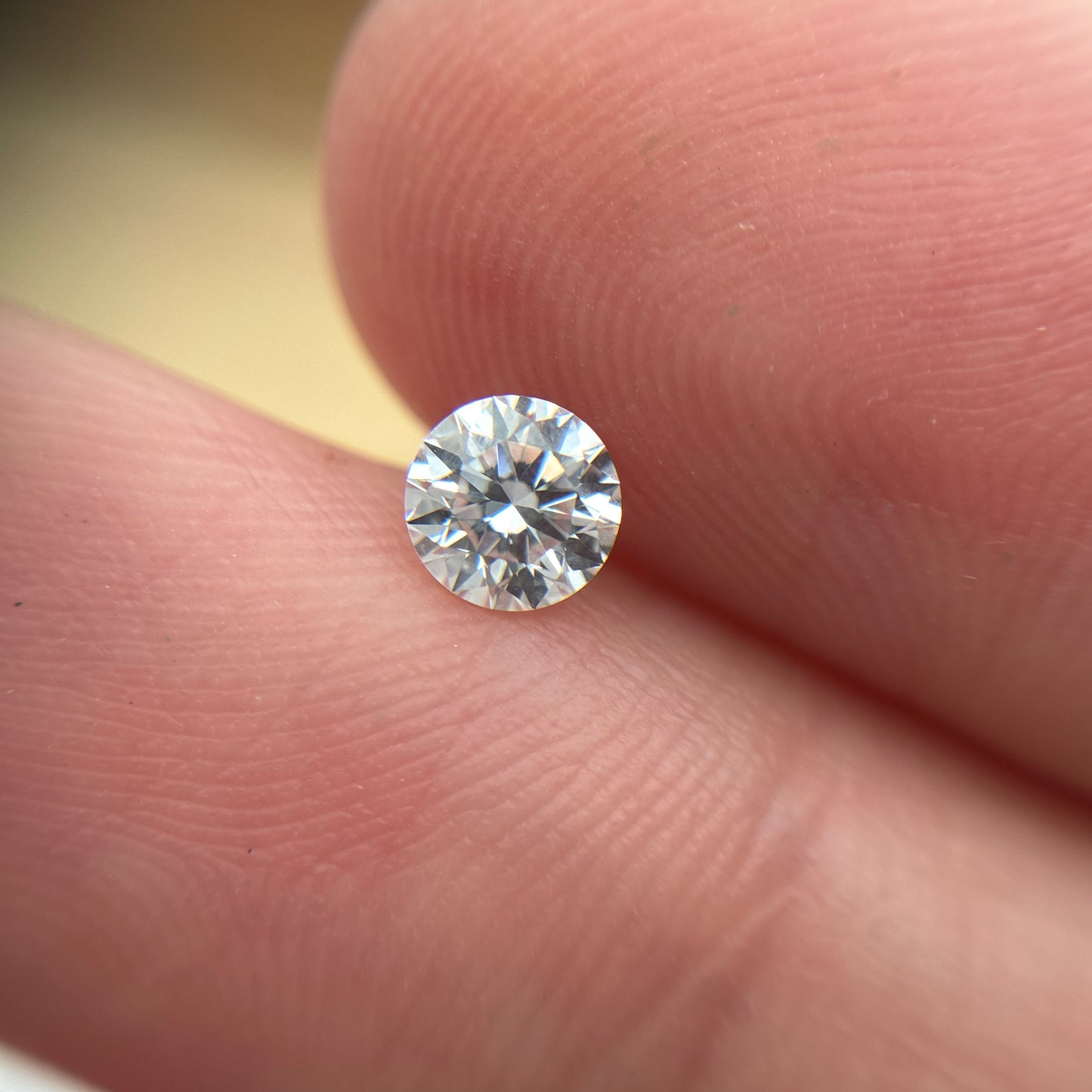 4.5mm Natural Diamond GIA graded D color SI1 0.36ct Loose Round Brilliant Excellent Cut