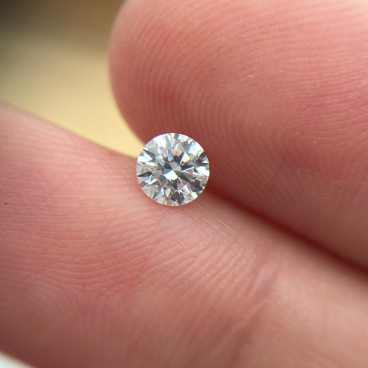4.5mm Natural Diamond GIA graded D color SI1 0.36ct Loose Round Brilliant Excellent Cut