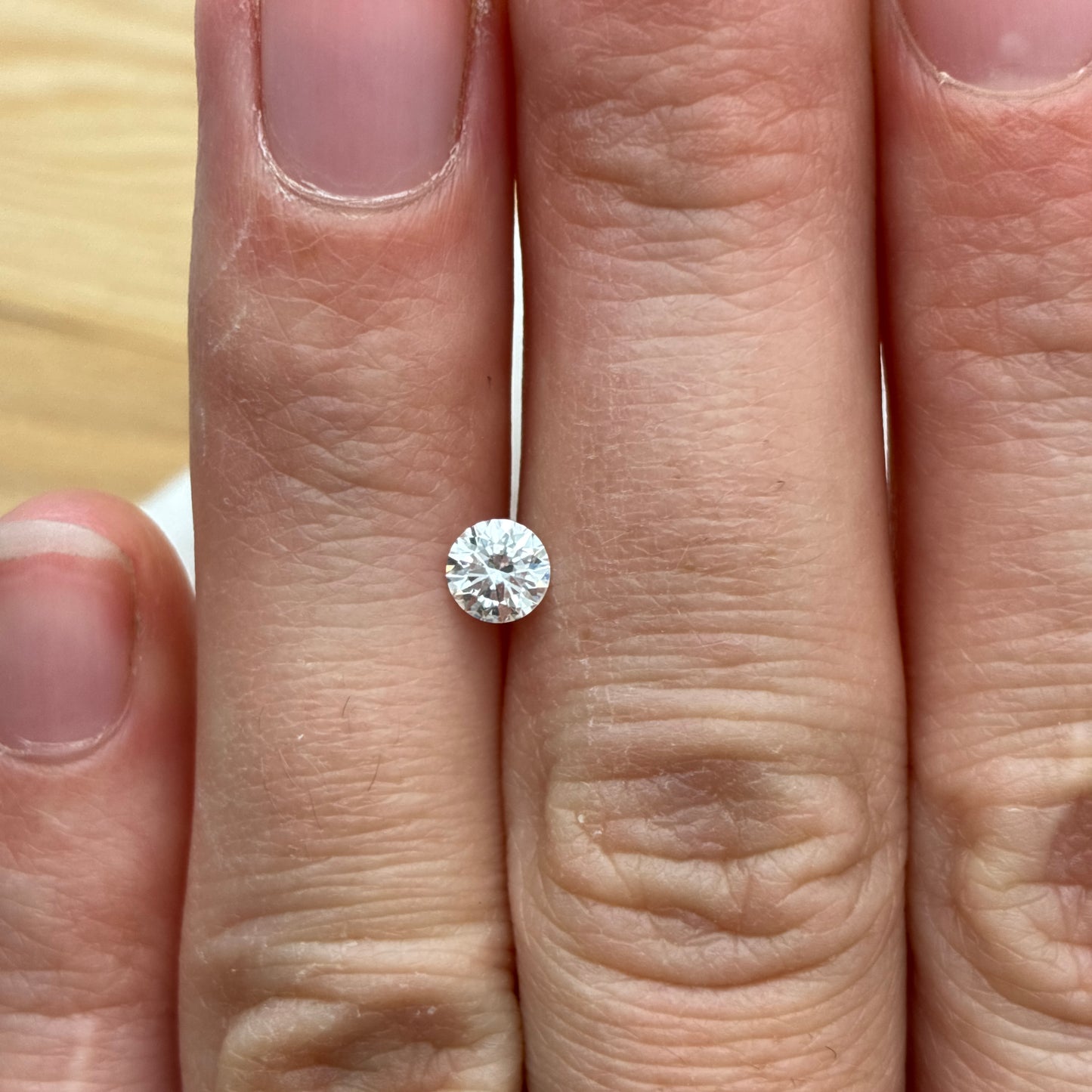 4.5mm Natural Diamond GIA graded D color SI1 0.36ct Loose Round Brilliant Excellent Cut