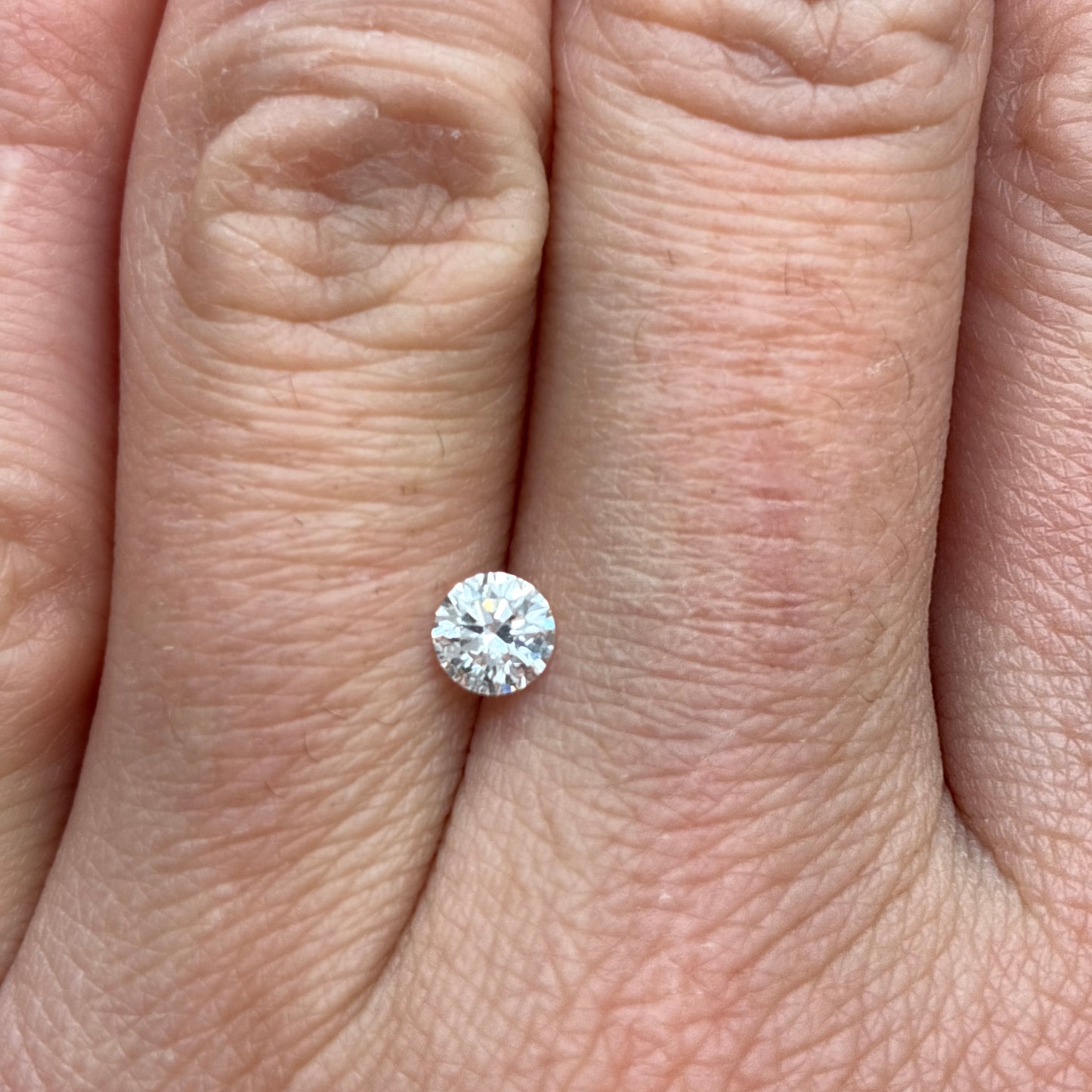 4.5mm Natural Diamond GIA graded D color SI1 0.36ct Loose Round Brilliant Excellent Cut