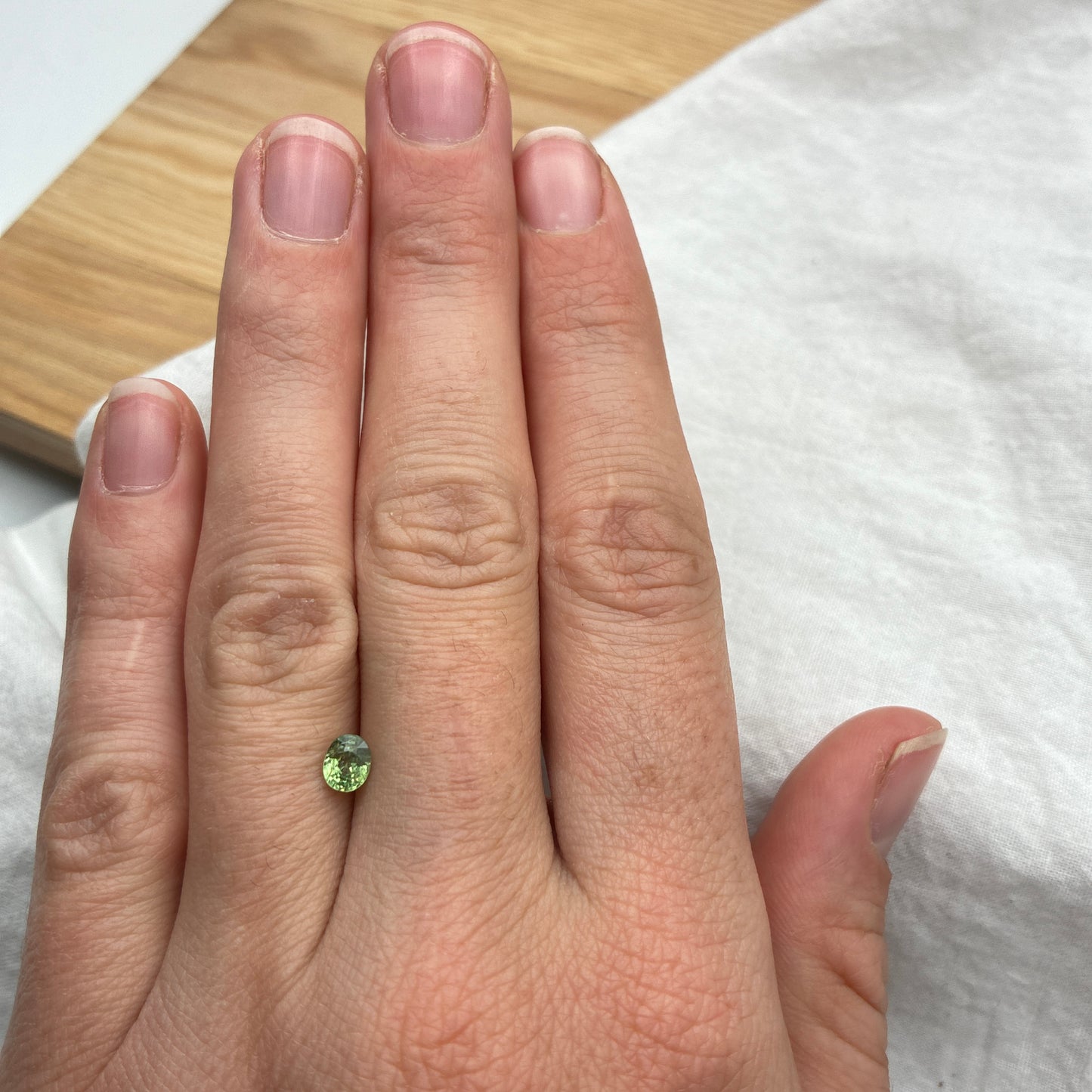 0.57 carat Natural Demantoid Garnet 5x4mm Oval Cut