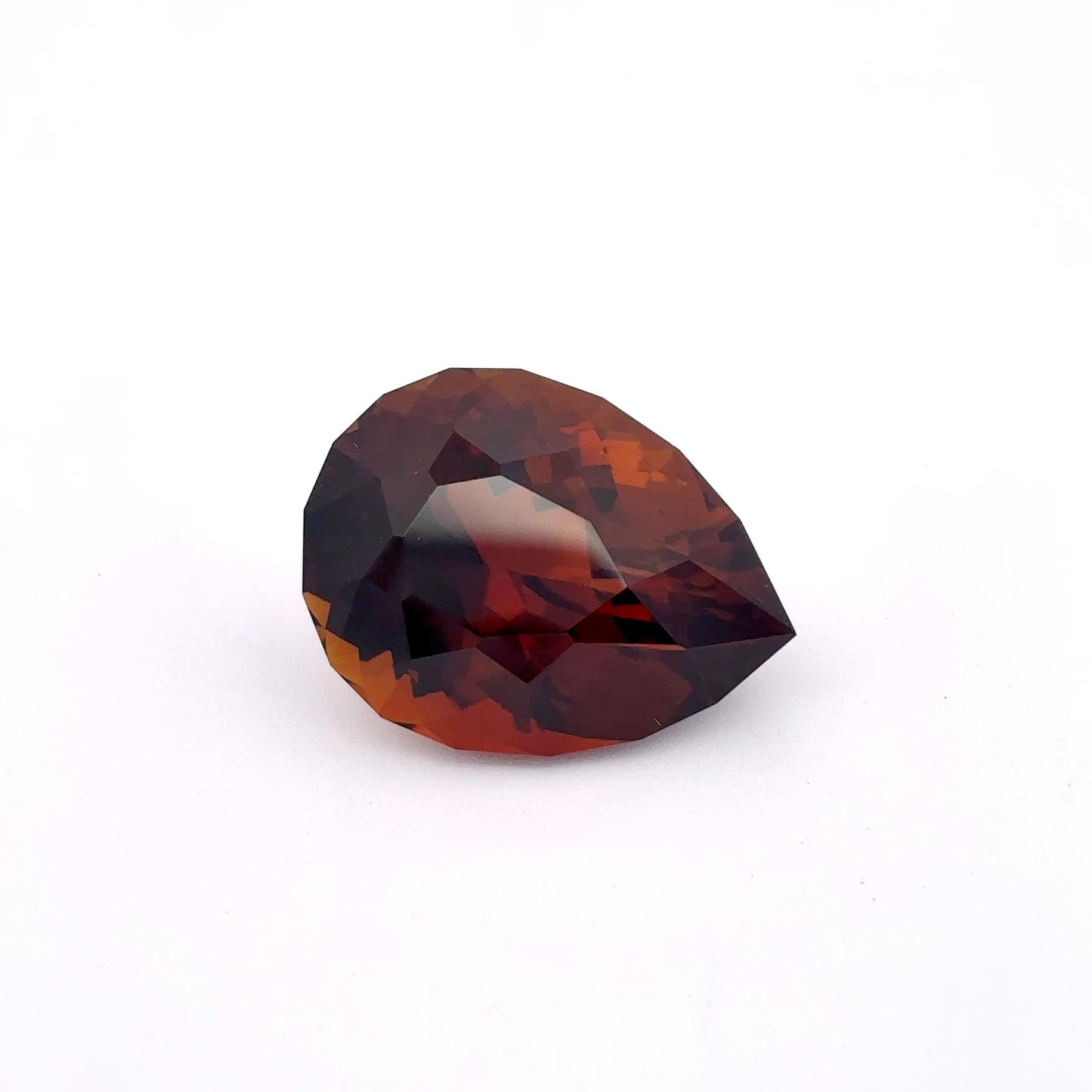 13.7 carat Chocolate Tourmaline 18x13.7mm Pear Cut