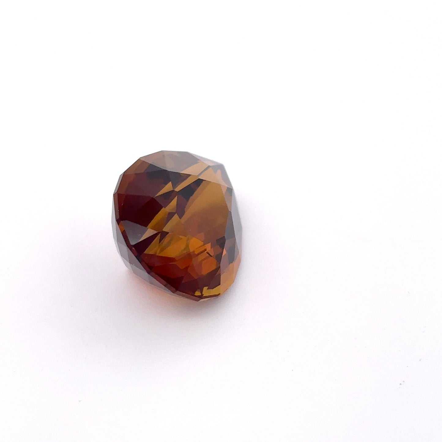 13.7 carat Chocolate Tourmaline 18x13.7mm Pear Cut