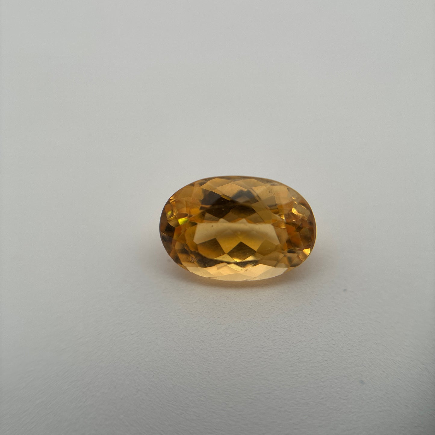 1.7 carat Imperial Topaz 8.4x5.8mm Oval Cut, Golden Yellow Topaz
