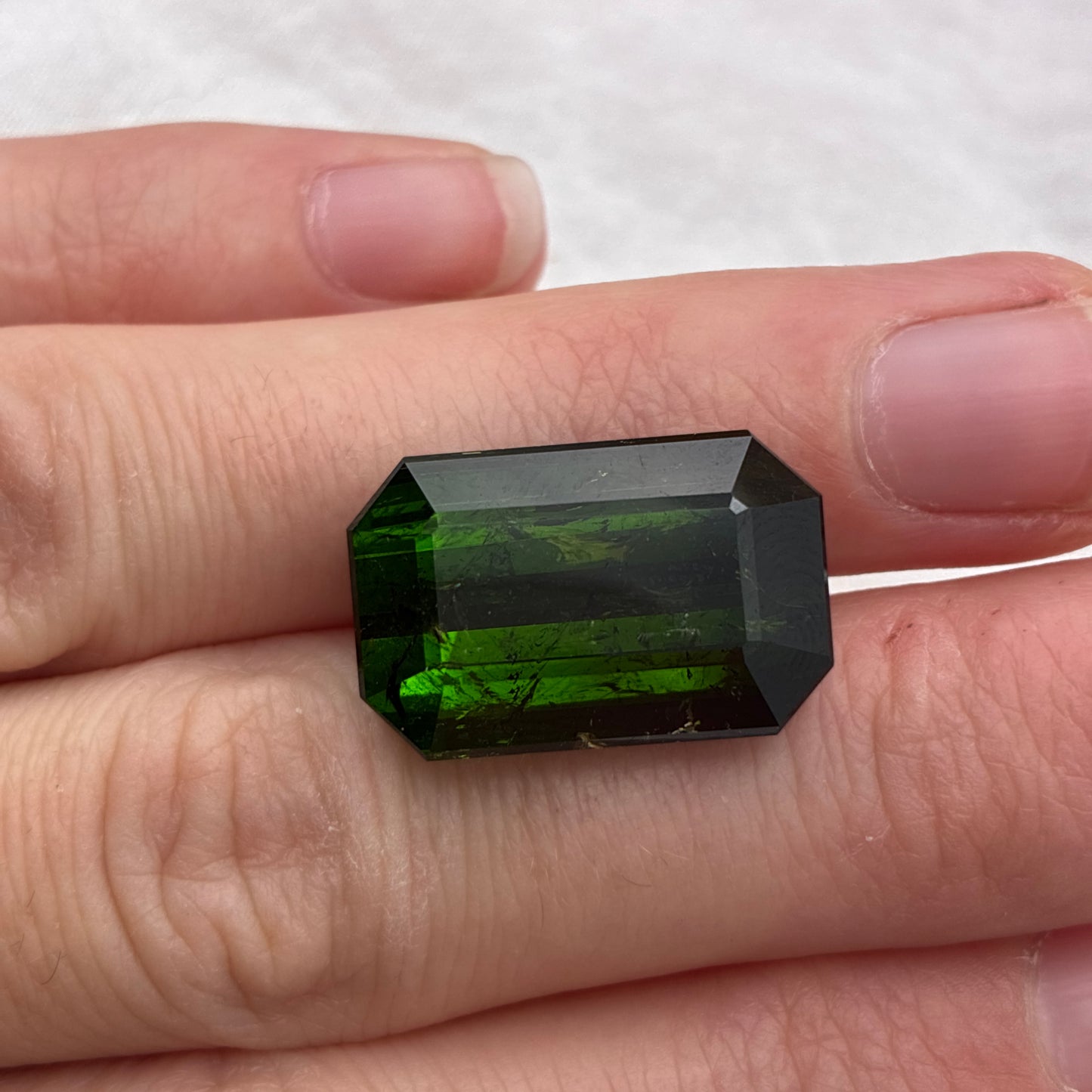 20x13mm Green Tourmaline 23.8 carat Emerald Cut