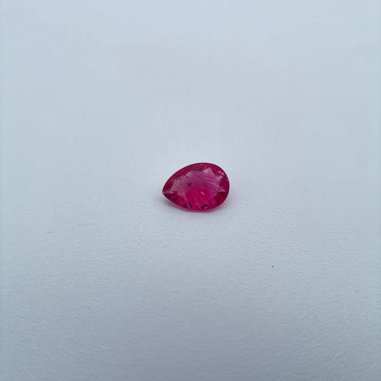 0.10 carat Red Beryl 4.25x3.0mm Pear Cut, Natural Utah Red Beryl, Bixbite