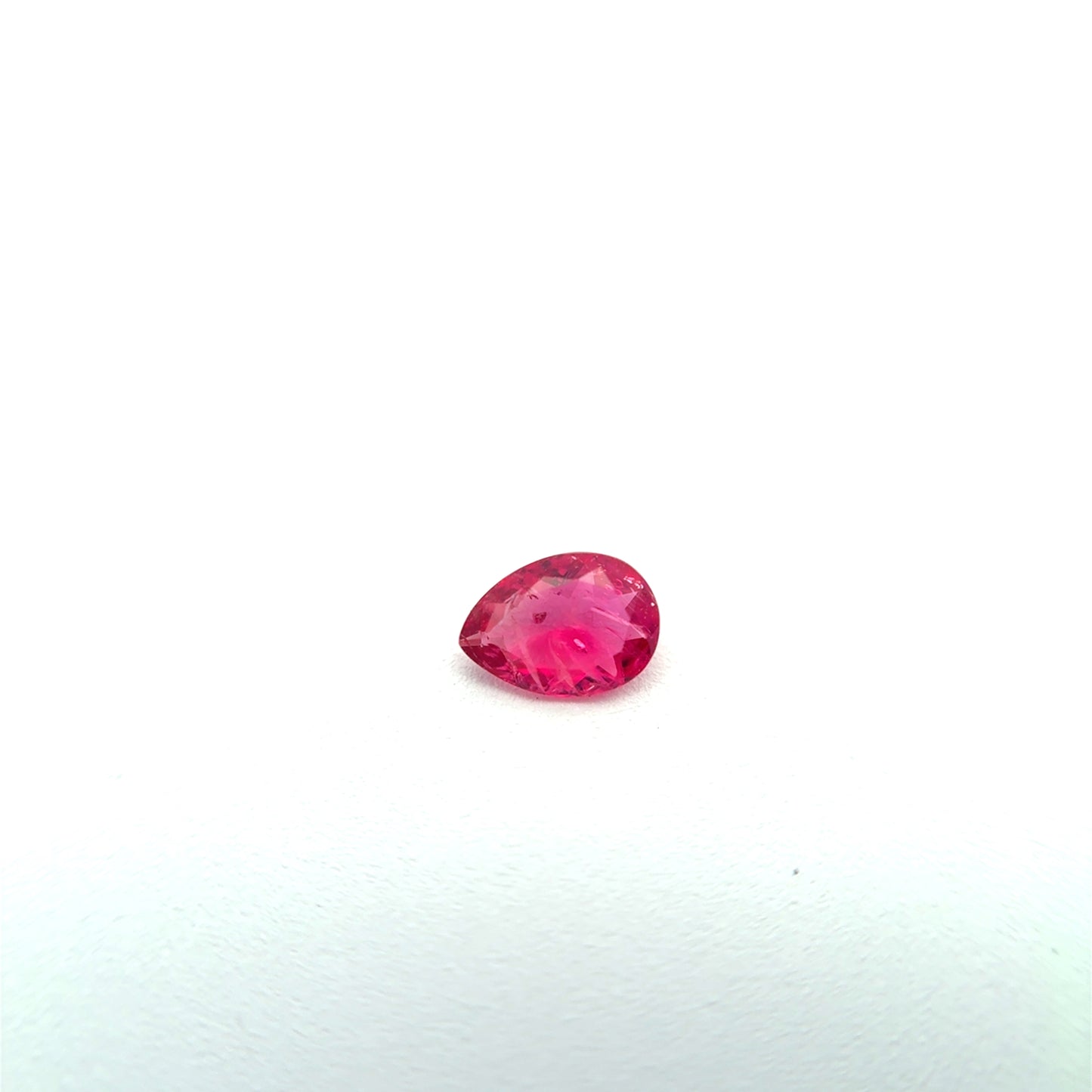 0.10 carat Red Beryl 4.25x3.0mm Pear Cut, Natural Utah Red Beryl, Bixbite