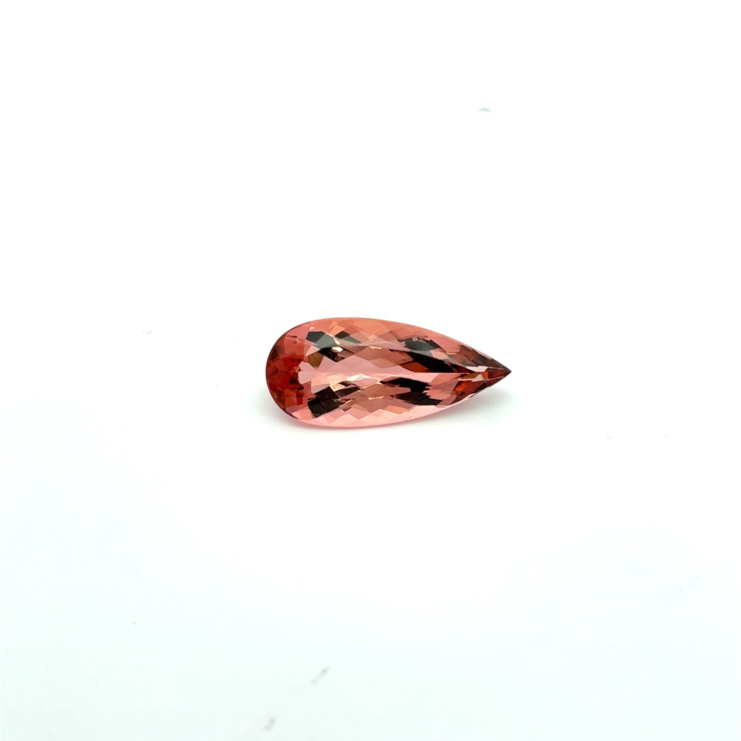 20x9mm Pretty Peach Sunset Tourmaline 6.14 carat Pear Cut