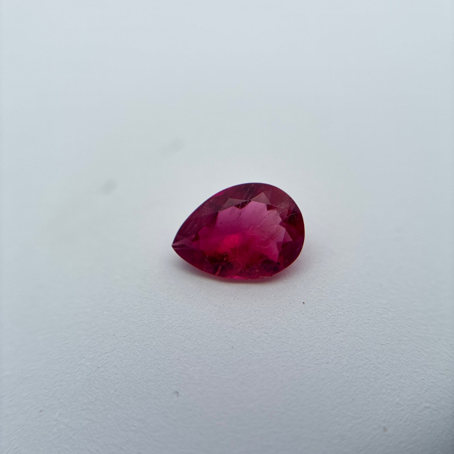 GIA 0.51 carat Red Beryl 6.9x4.95mm Pear Cut Natural Utah Bixbite