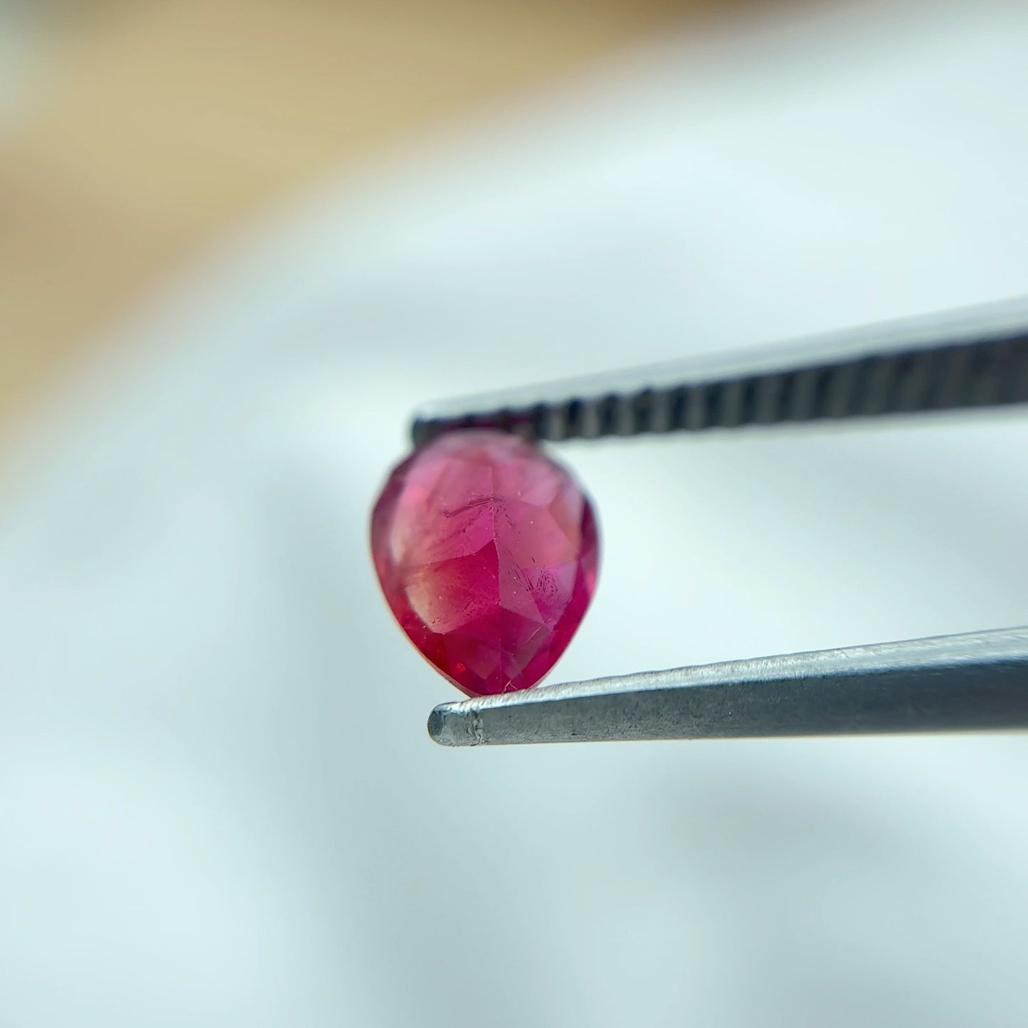 GIA 0.51 carat Red Beryl 6.9x4.95mm Pear Cut Natural Utah Bixbite