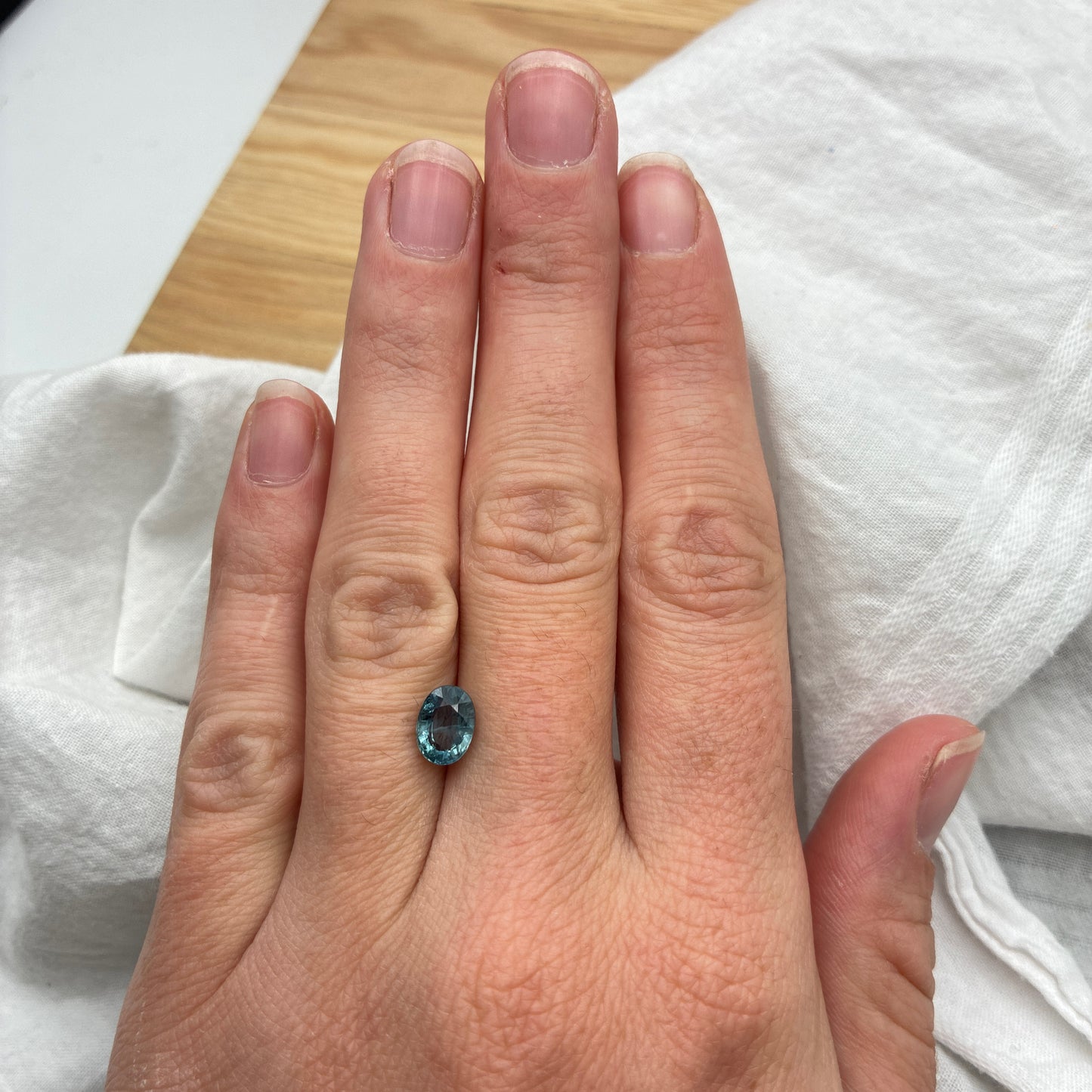 1.77 Oval Cut Steel Blue Sapphire, 8x6mm Loose Gemstone