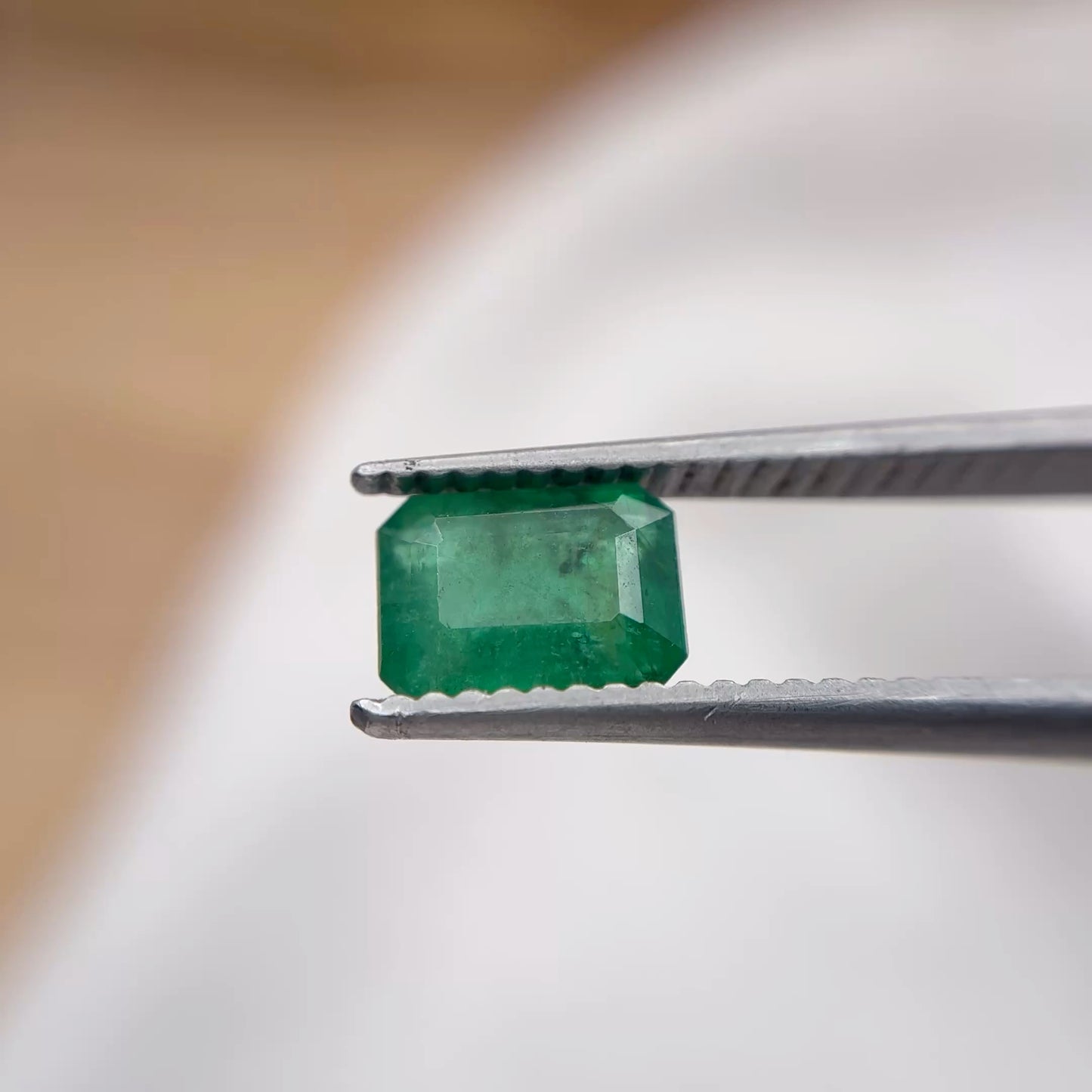 7x5mm Natural Green Emerald, 1 Carat Emerald-Cut