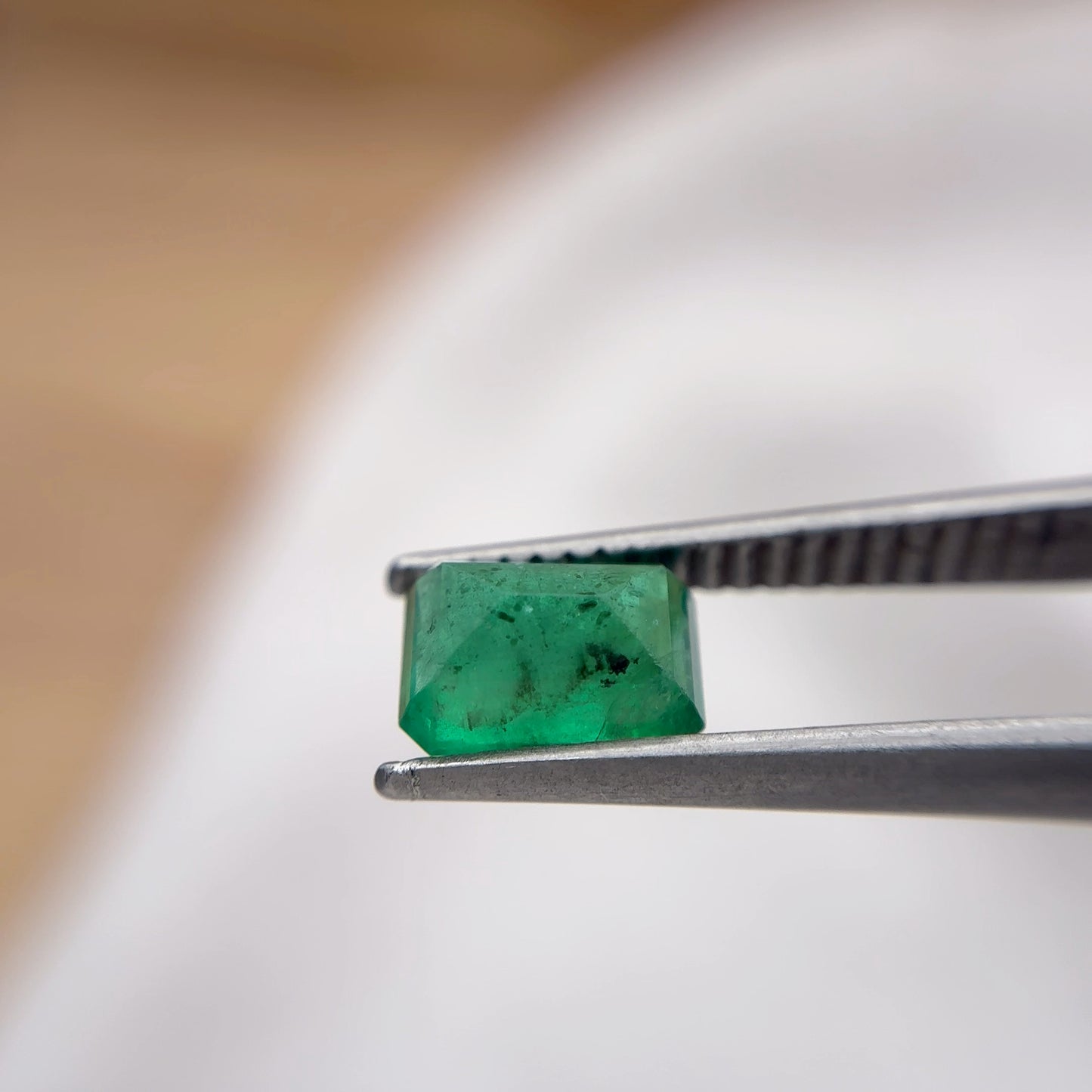 7x5mm Natural Green Emerald, 1 Carat Emerald-Cut