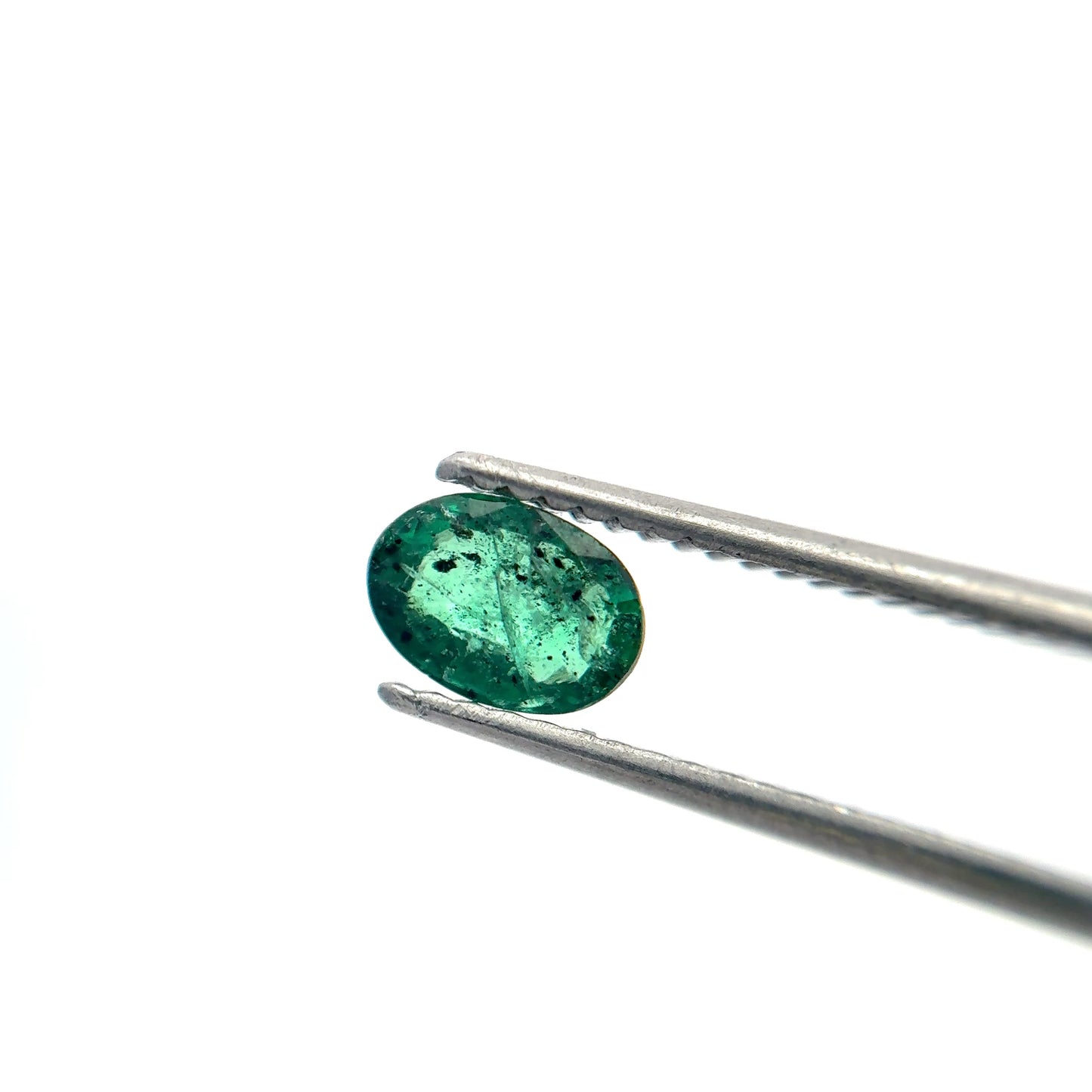 6x4mm Oval cut Natural Green Emerald, 0.49 carat Loose Gemstone
