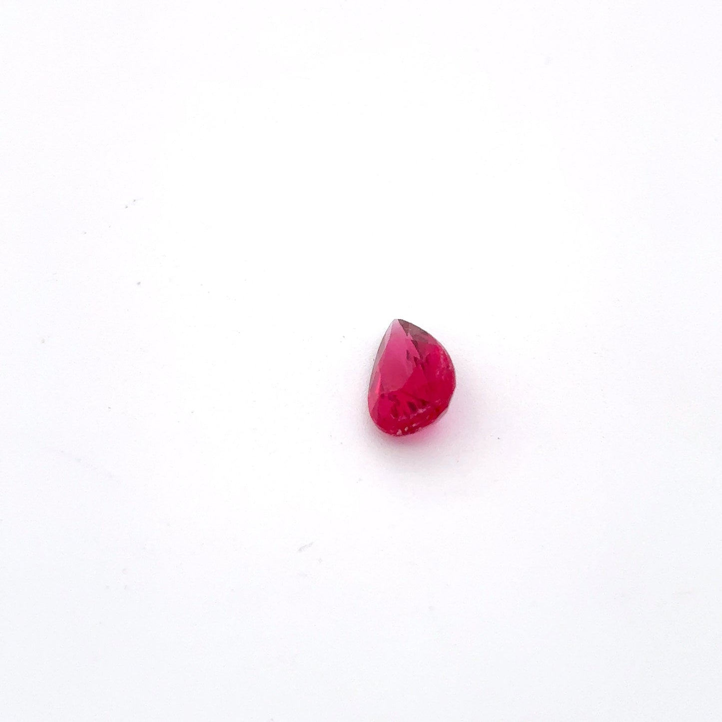 0.63ct Hot Pink Tourmaline, 7.8x4.7mm Pear cut Natural Loose Gemstone