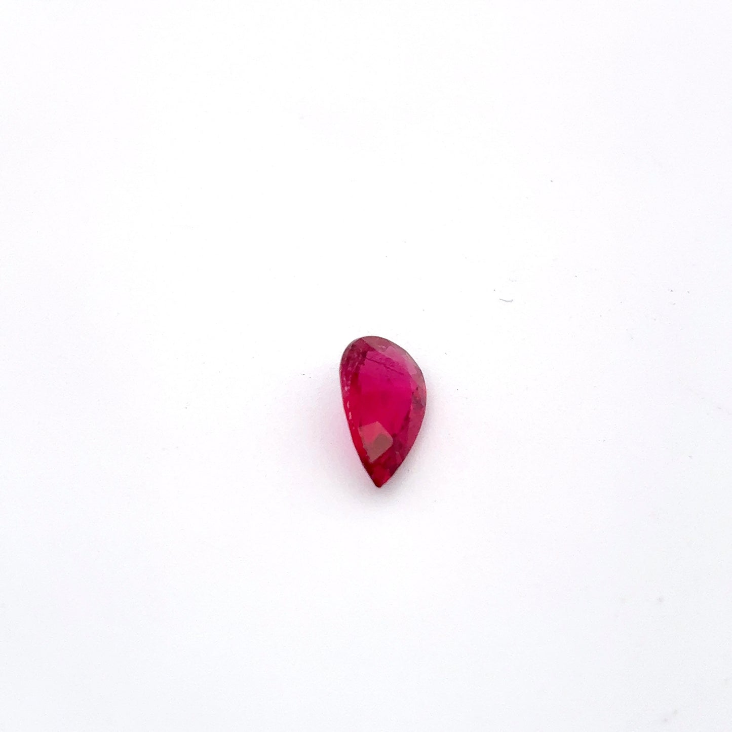 0.63ct Hot Pink Tourmaline, 7.8x4.7mm Pear cut Natural Loose Gemstone