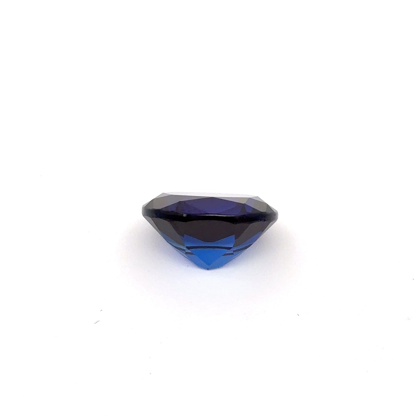 12x10mm Oval Cut Blue Lab Sapphire, 6.69 ct Loose Recycled Gemstone