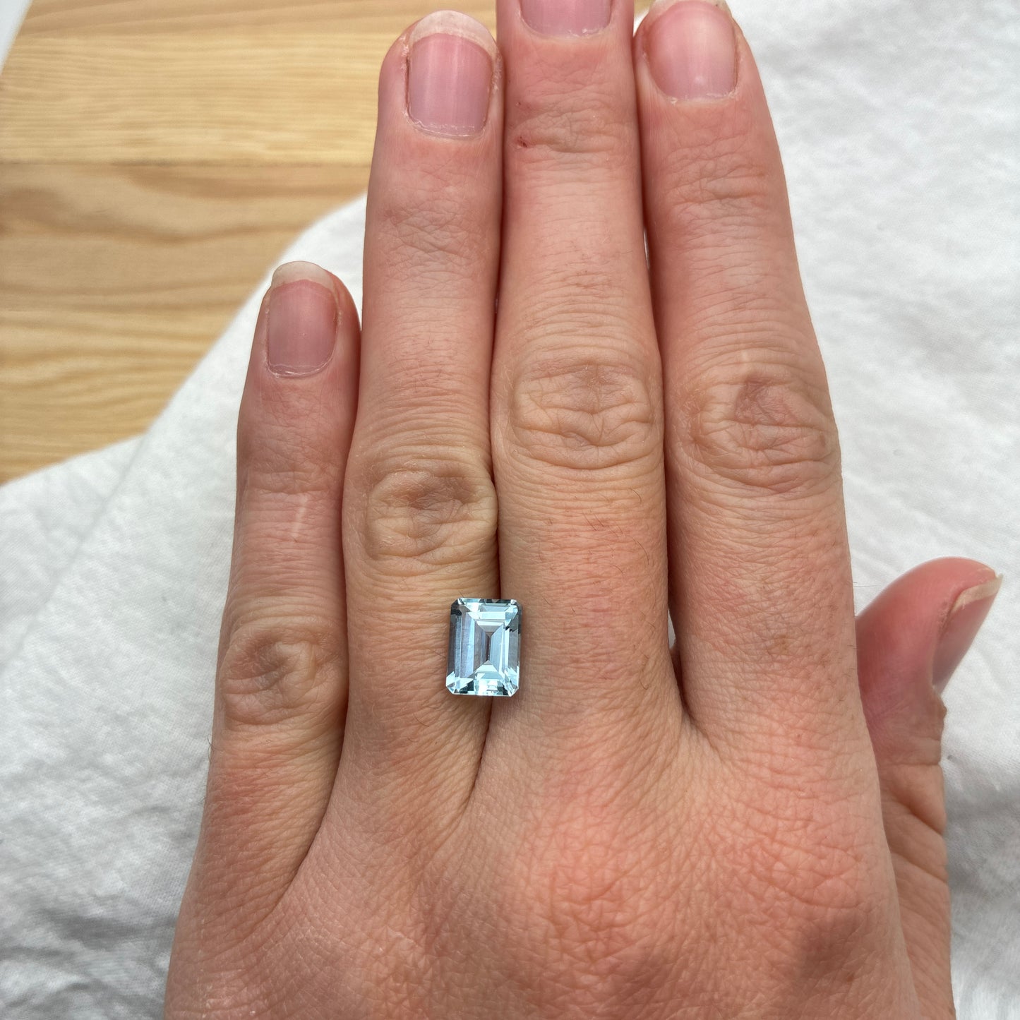 9x7mm Emerald Cut Aquamarine, 2.20ct Loose Gemstone