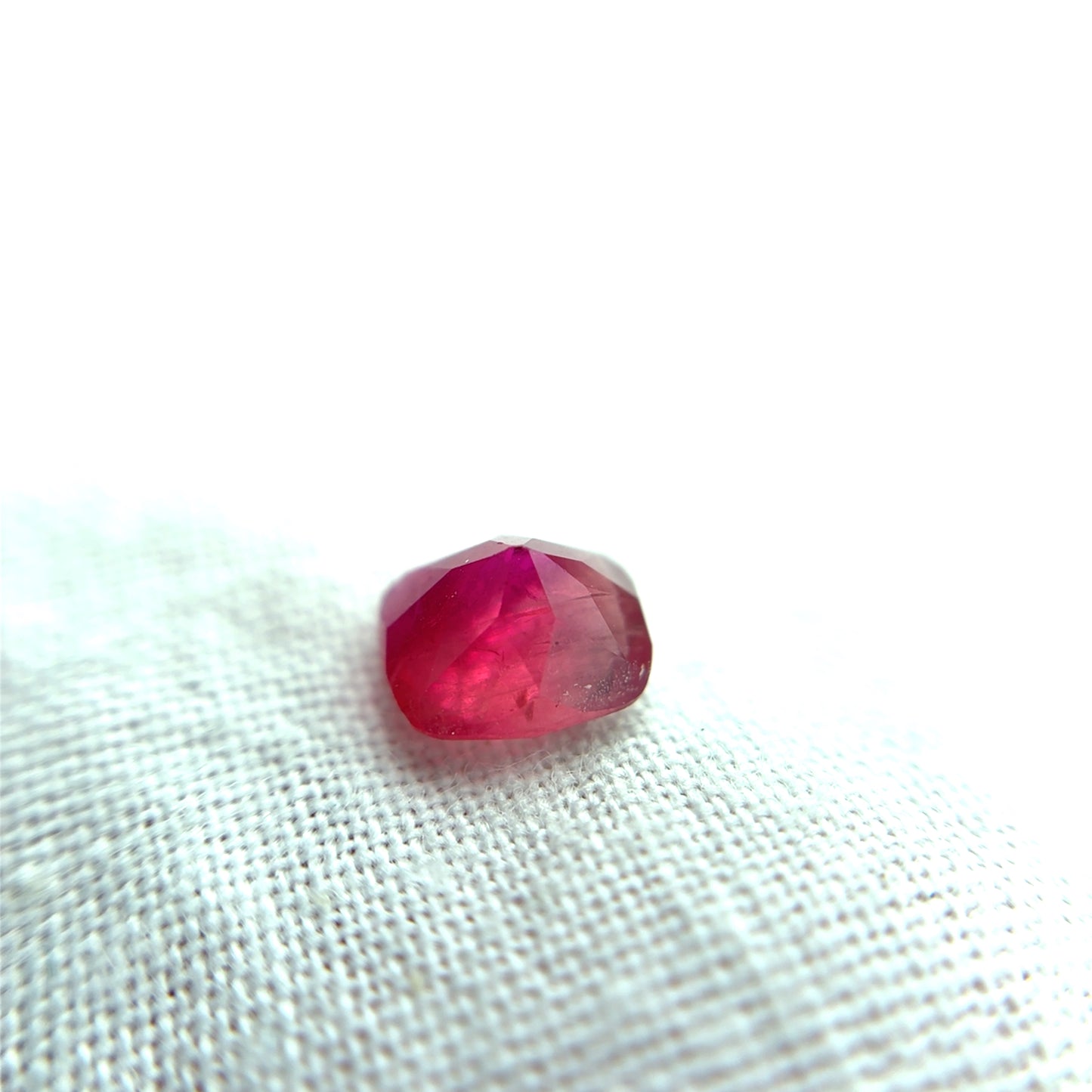 0.54 carat Red Beryl 5.55x4.7mm Cushion Cut Natural Utah Bixbite